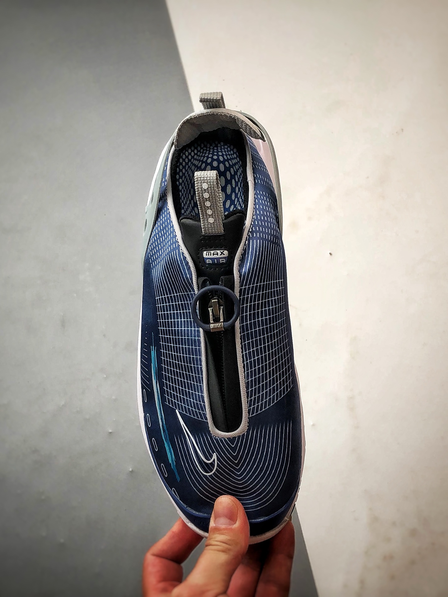 NK Air Max Craze 蓝白 全掌气垫休闲透气跑步鞋