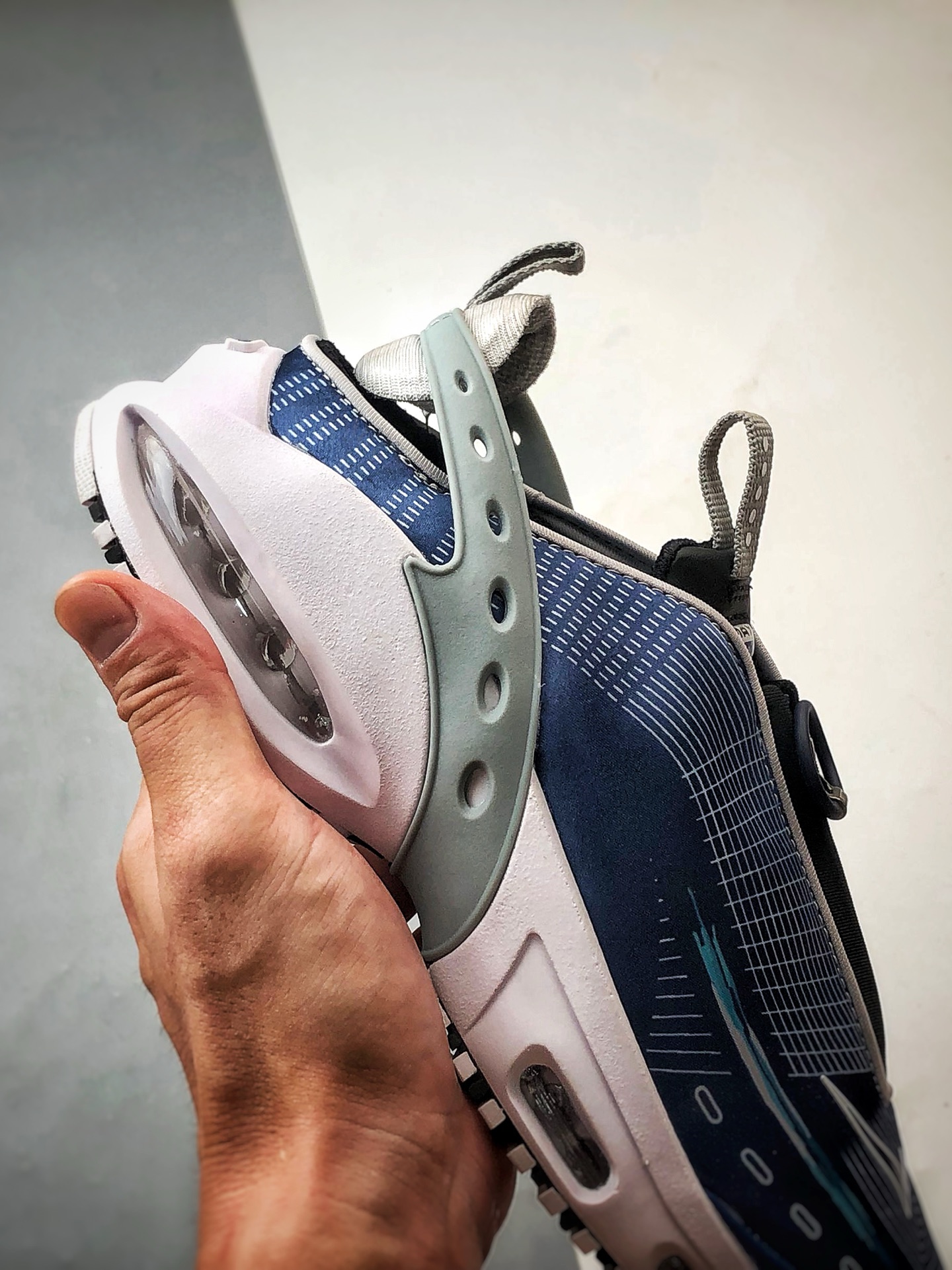 NK Air Max Craze 蓝白 全掌气垫休闲透气跑步鞋