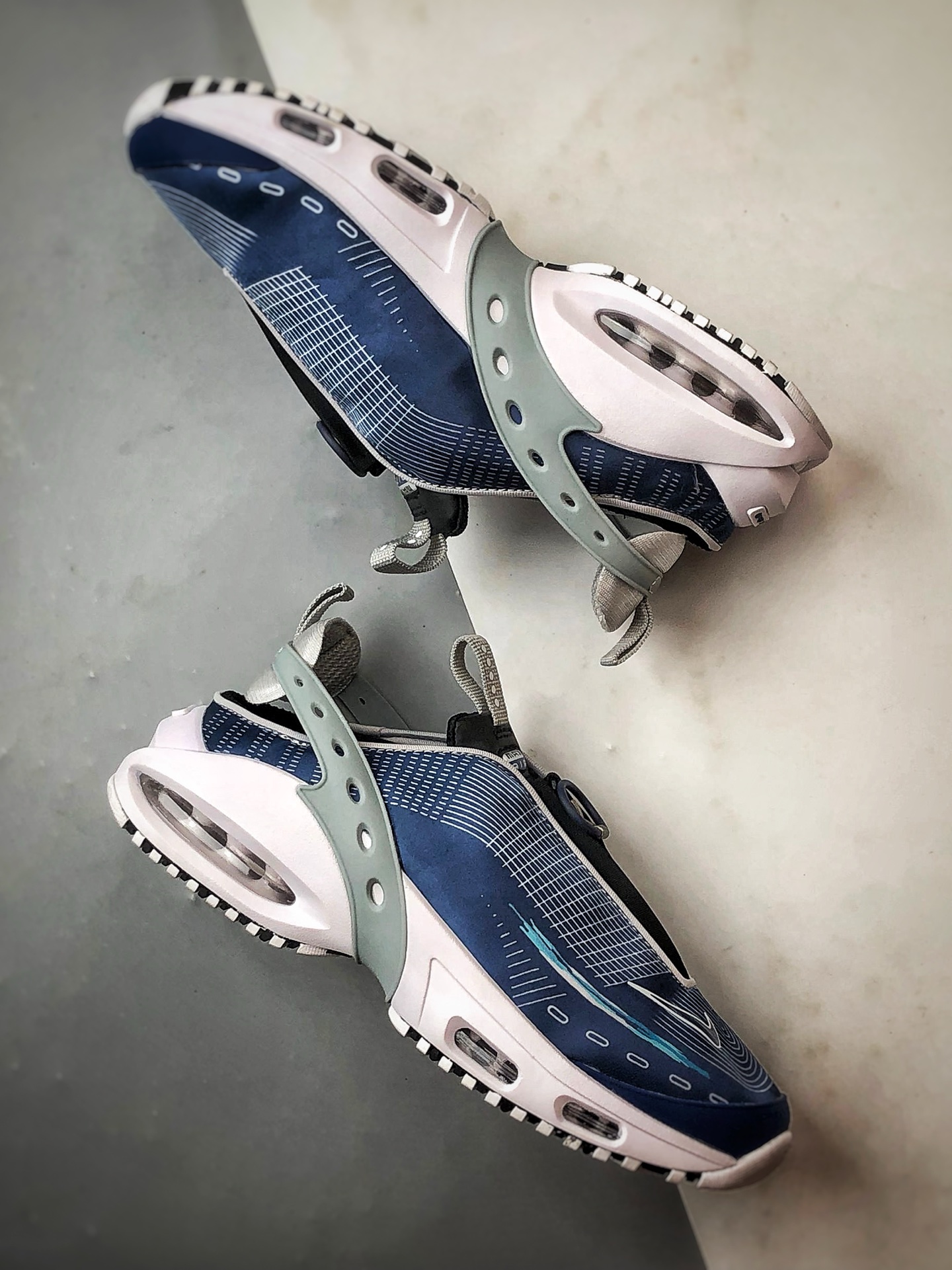 NK Air Max Craze 蓝白 全掌气垫休闲透气跑步鞋