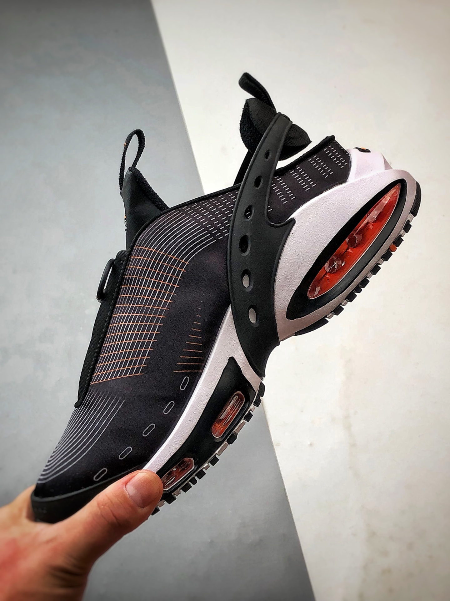 200 NK Air Max Craze 黑橙 全掌气垫休闲透气跑步鞋