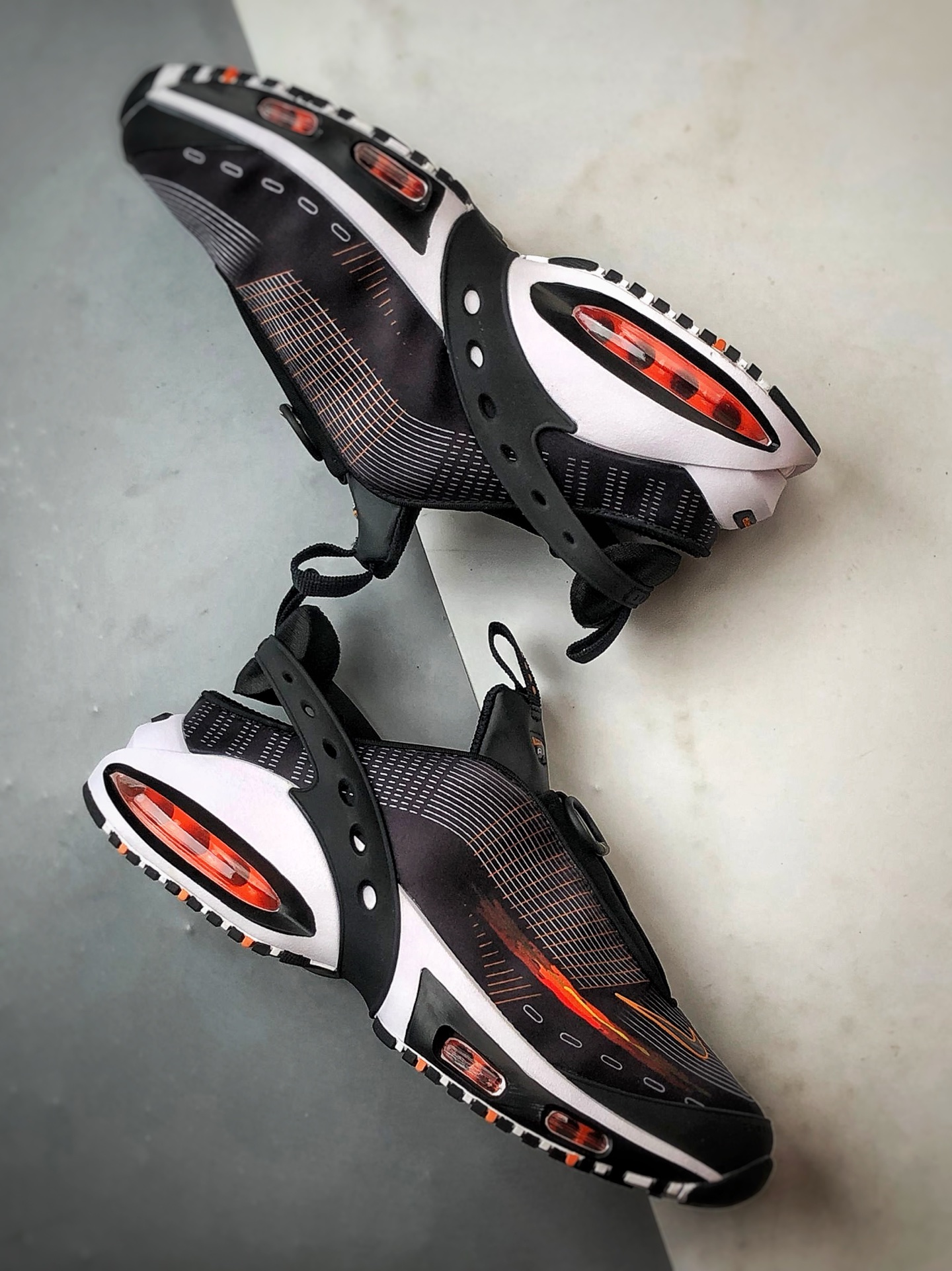 200 NK Air Max Craze 黑橙 全掌气垫休闲透气跑步鞋