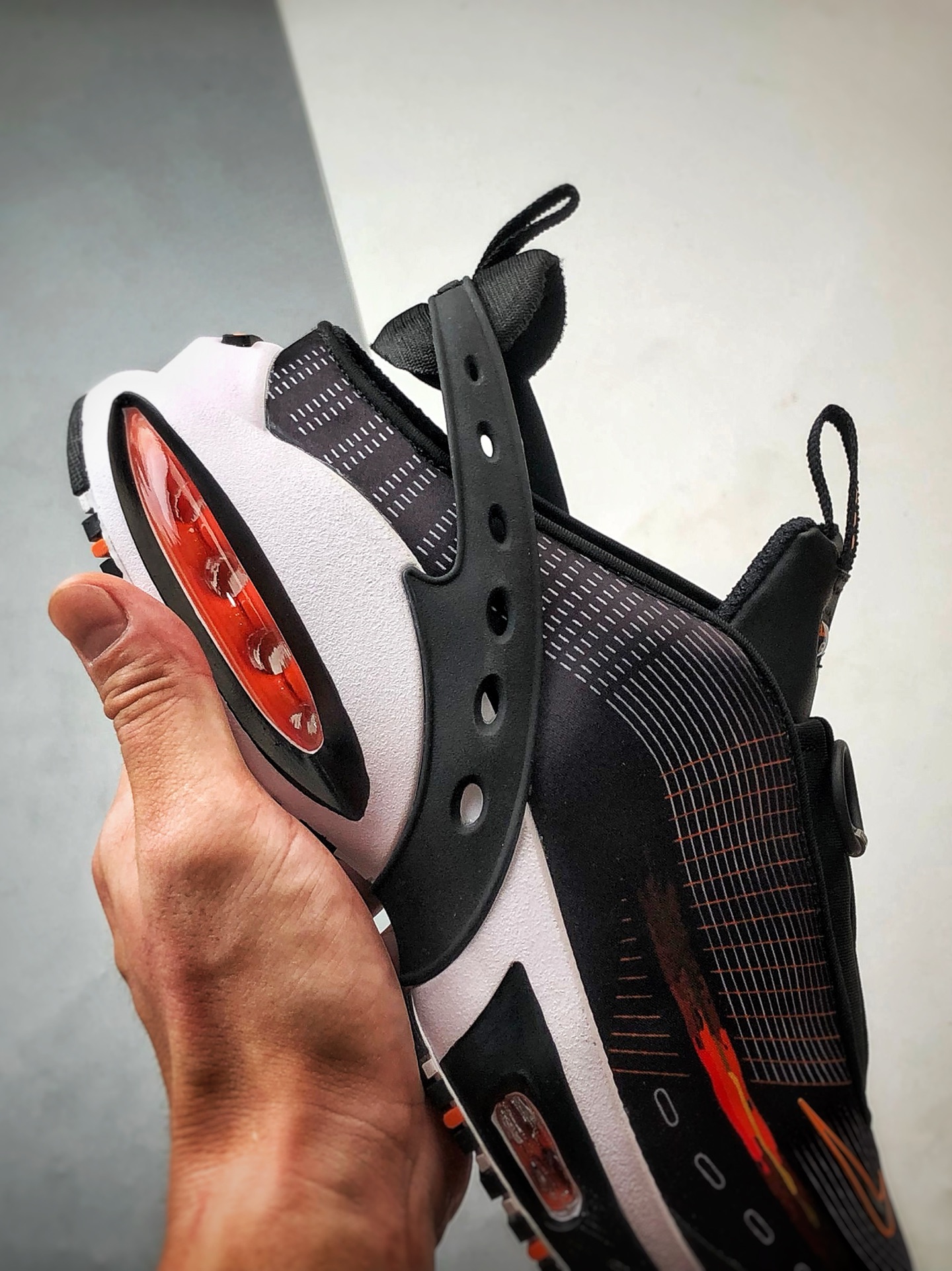 200 NK Air Max Craze 黑橙 全掌气垫休闲透气跑步鞋