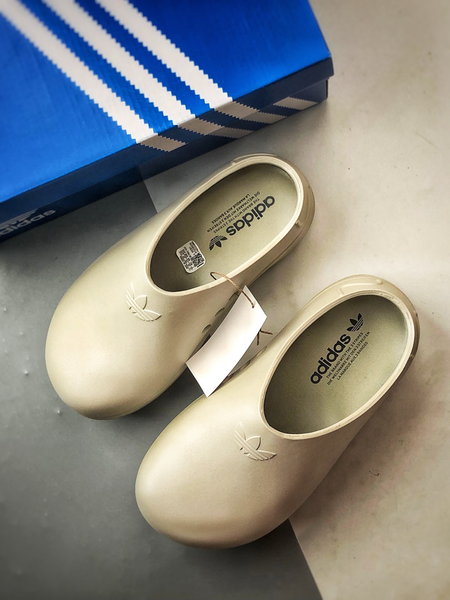 AD Originals AdiFOM Stan Smith Mule 米白 防滑耐磨轻便运动凉鞋穆勒厨师鞋