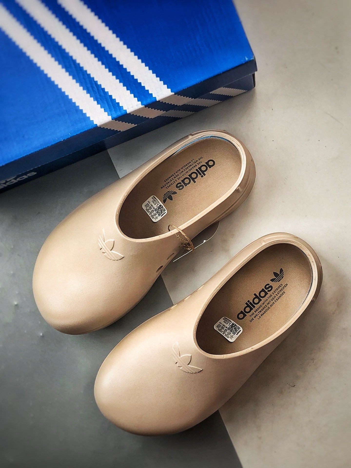 AD Originals AdiFOM Stan Smith Mule 沙褐色 防滑耐磨轻便运动凉鞋穆勒厨师鞋