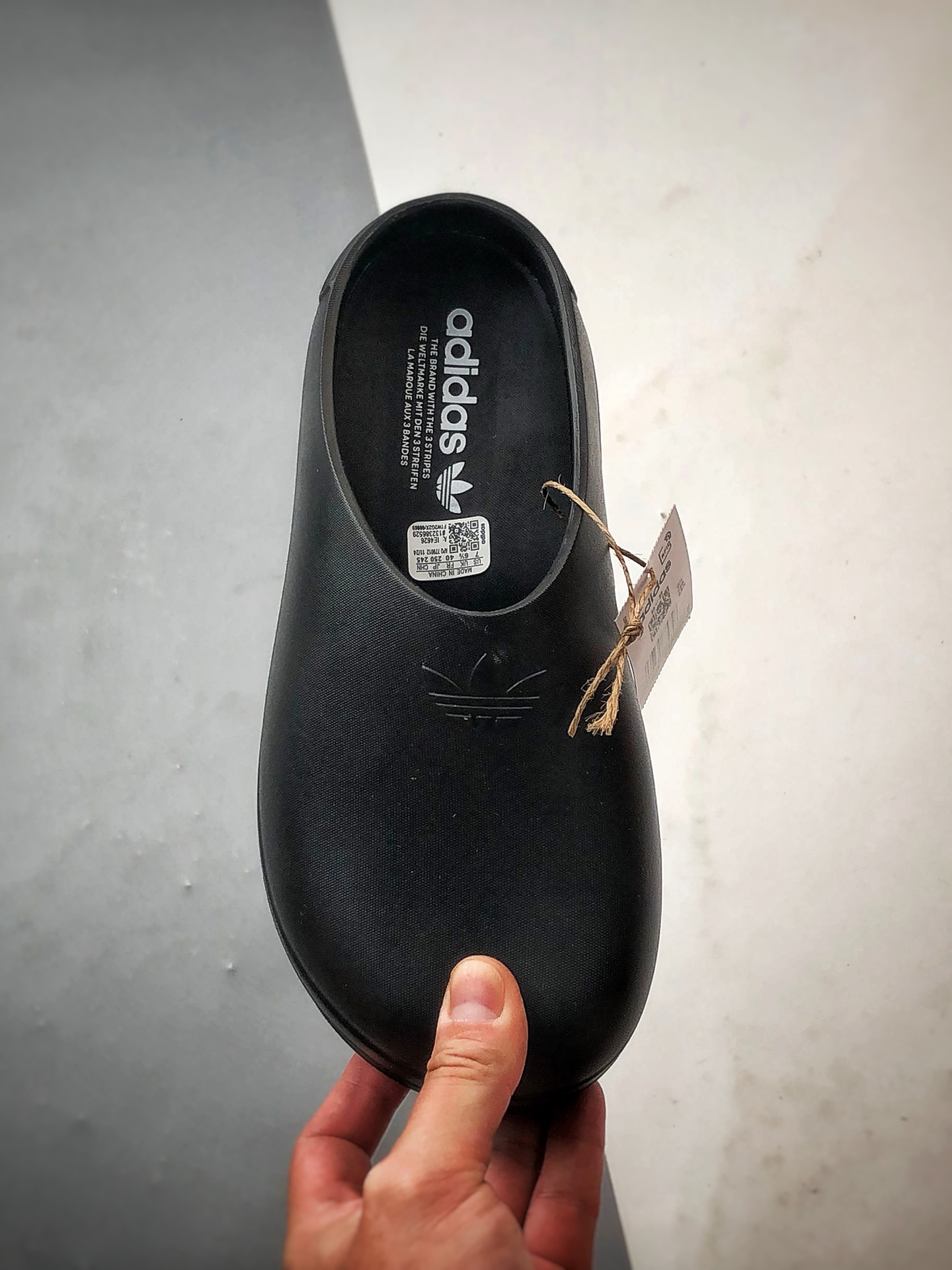 AD Originals AdiFOM Stan Smith Mule 黑色 防滑耐磨轻便运动凉鞋穆勒厨师鞋