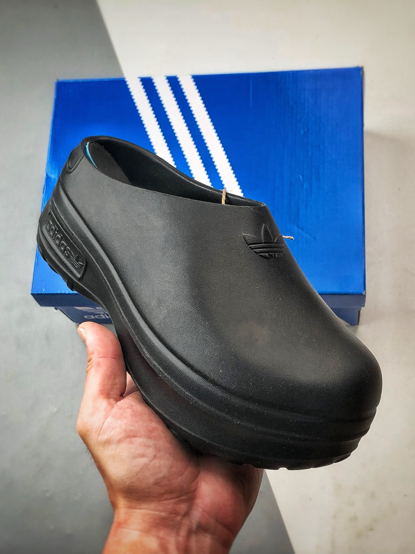 AD Originals AdiFOM Stan Smith Mule 黑色 防滑耐磨轻便运动凉鞋穆勒厨师鞋