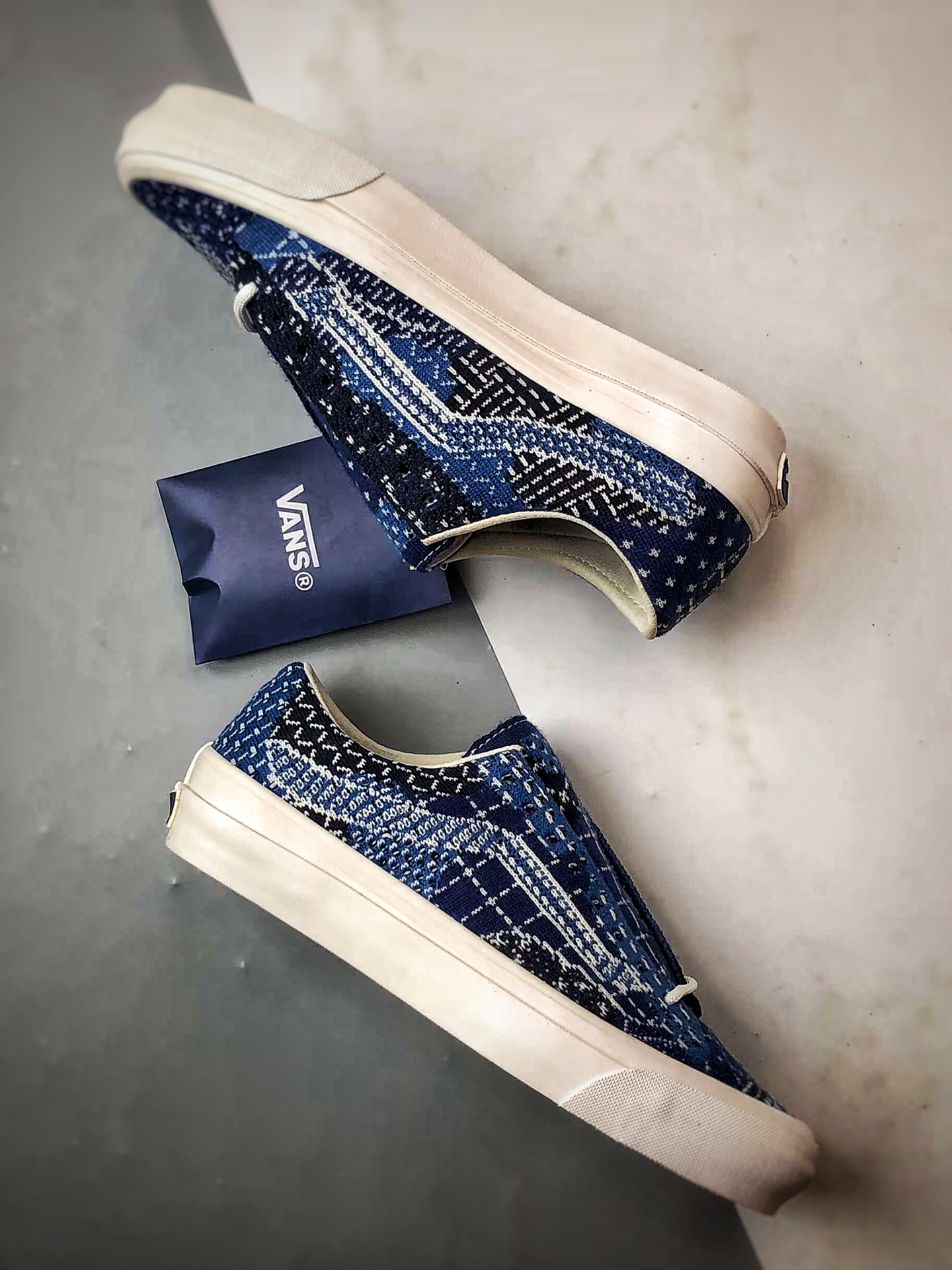 FDMTL x Vans Old Skool 36 蓝色编织 高端支线联名 复古休闲百搭滑板鞋 VN000SHXBLU