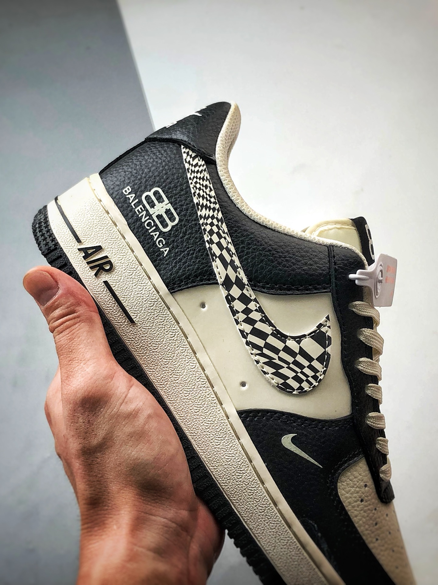 280 Blcg x Air Force 1 Low 白黑格子钩  HJ3318-003