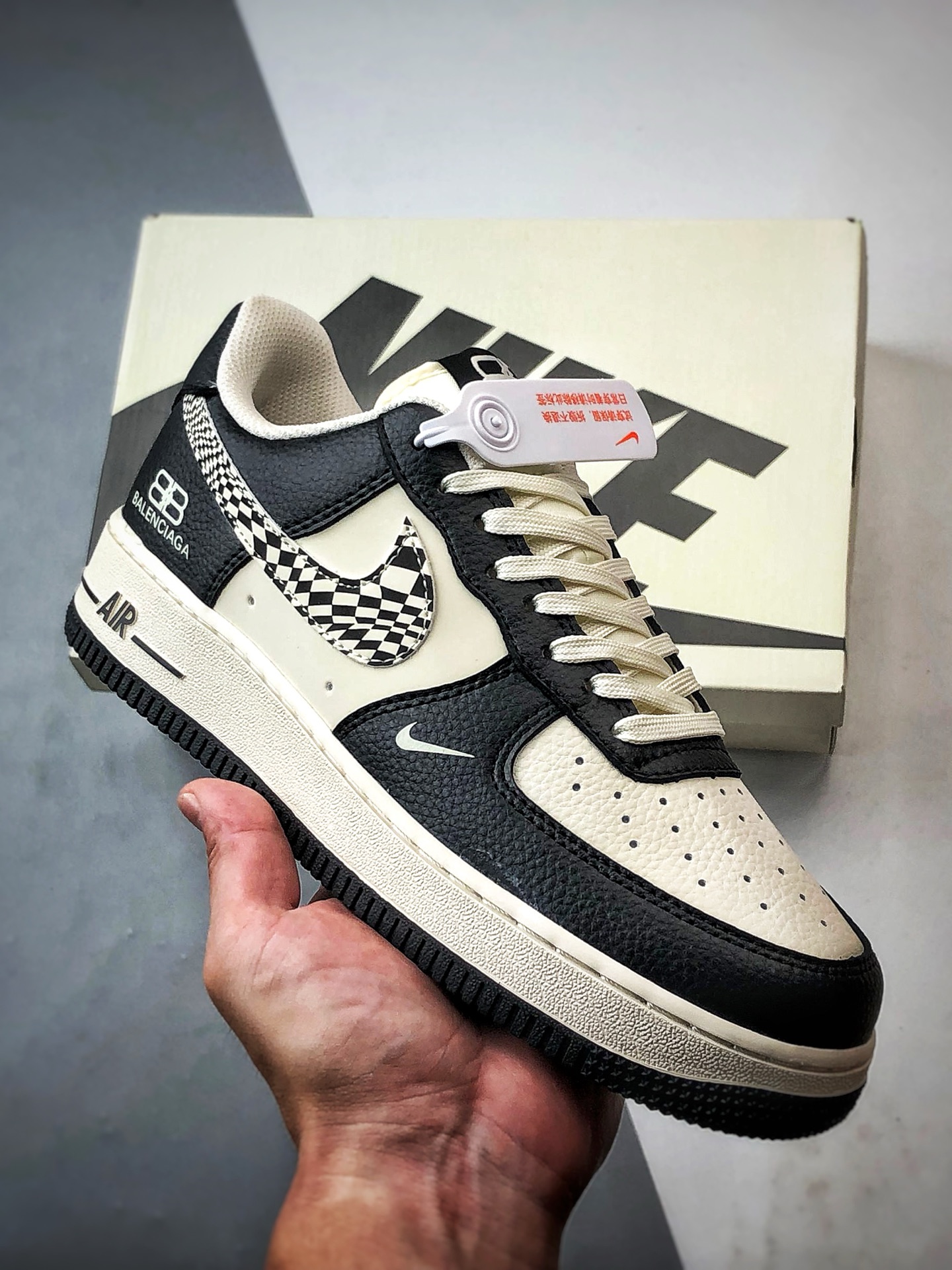 280 Blcg x Air Force 1 Low 白黑格子钩  HJ3318-003