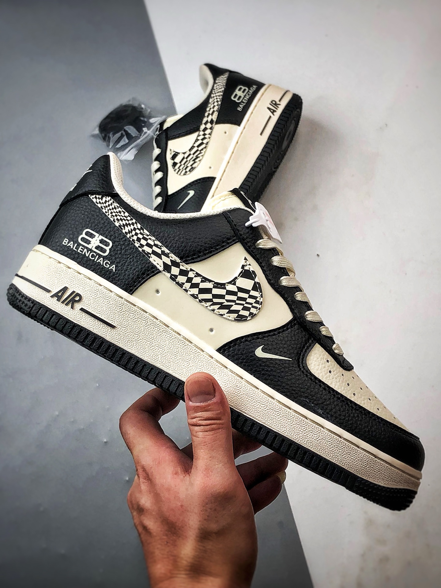 280 Blcg x Air Force 1 Low 白黑格子钩  HJ3318-003