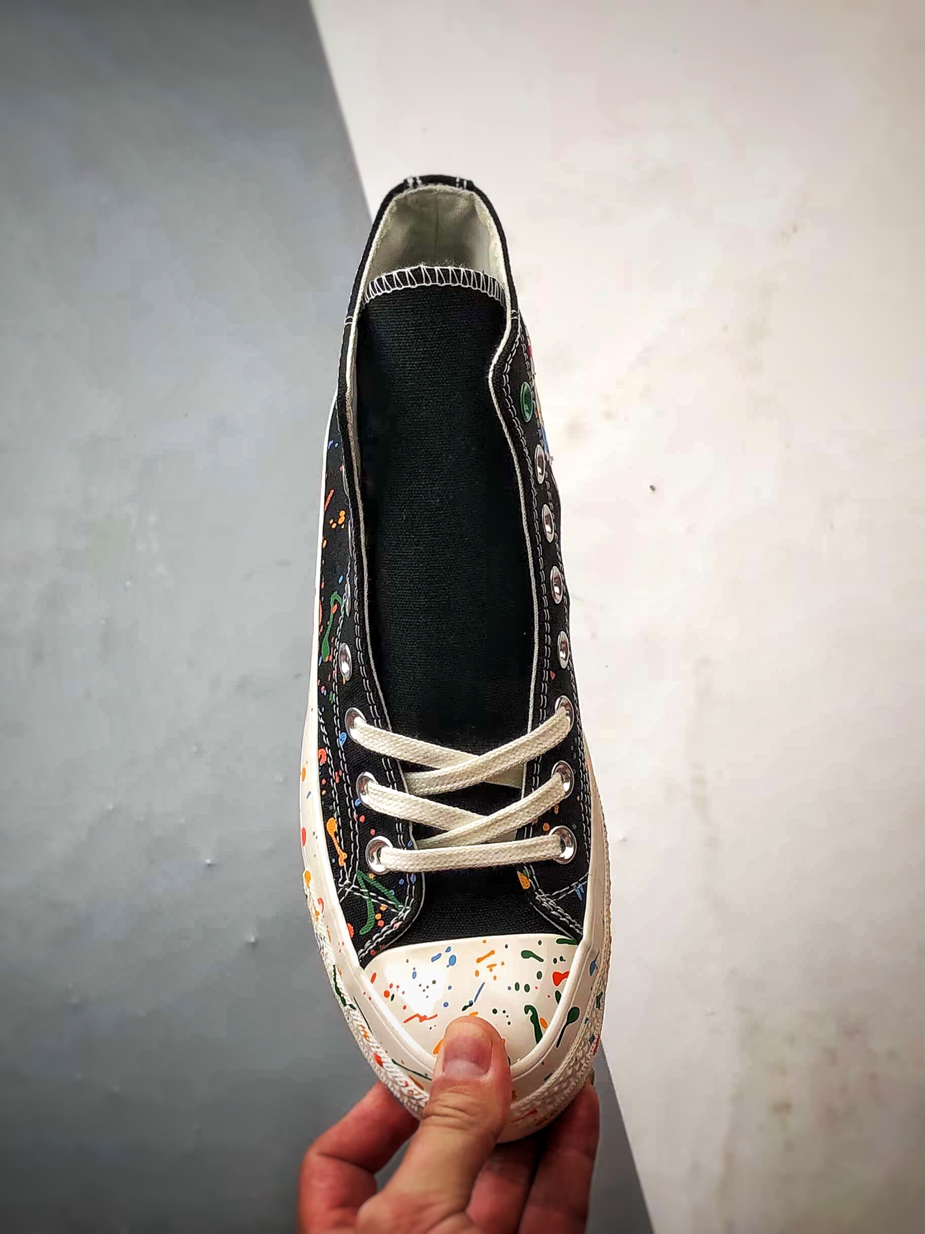 王源 x Converse Chuck 70 泼墨黑色 匡威携手王源联名签名款高帮帆布鞋 A18760C
