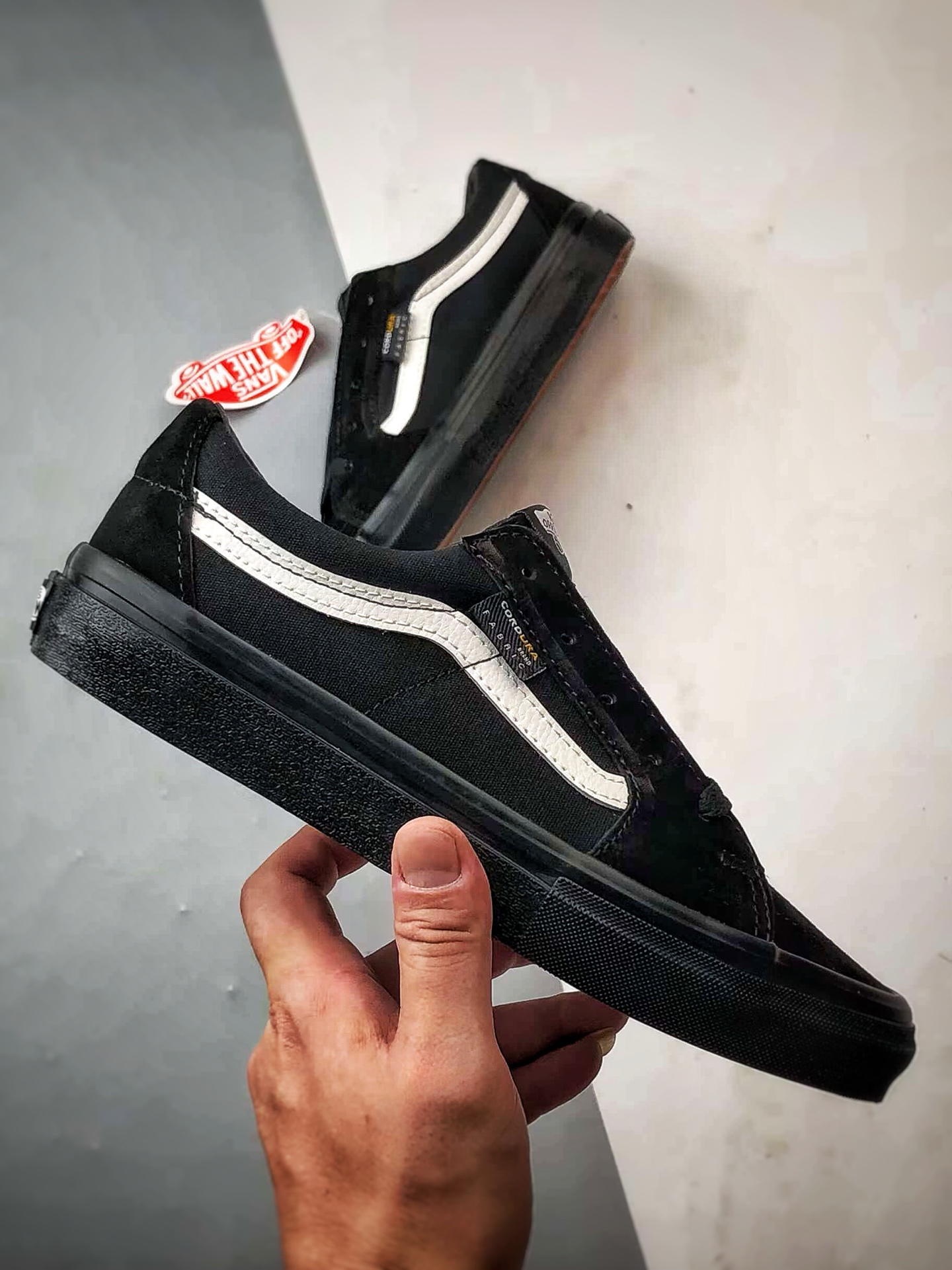 Vans Sk8-Low 黑武士 万斯官方 复古休闲硫化帆布鞋 VN0A5KXDBLA