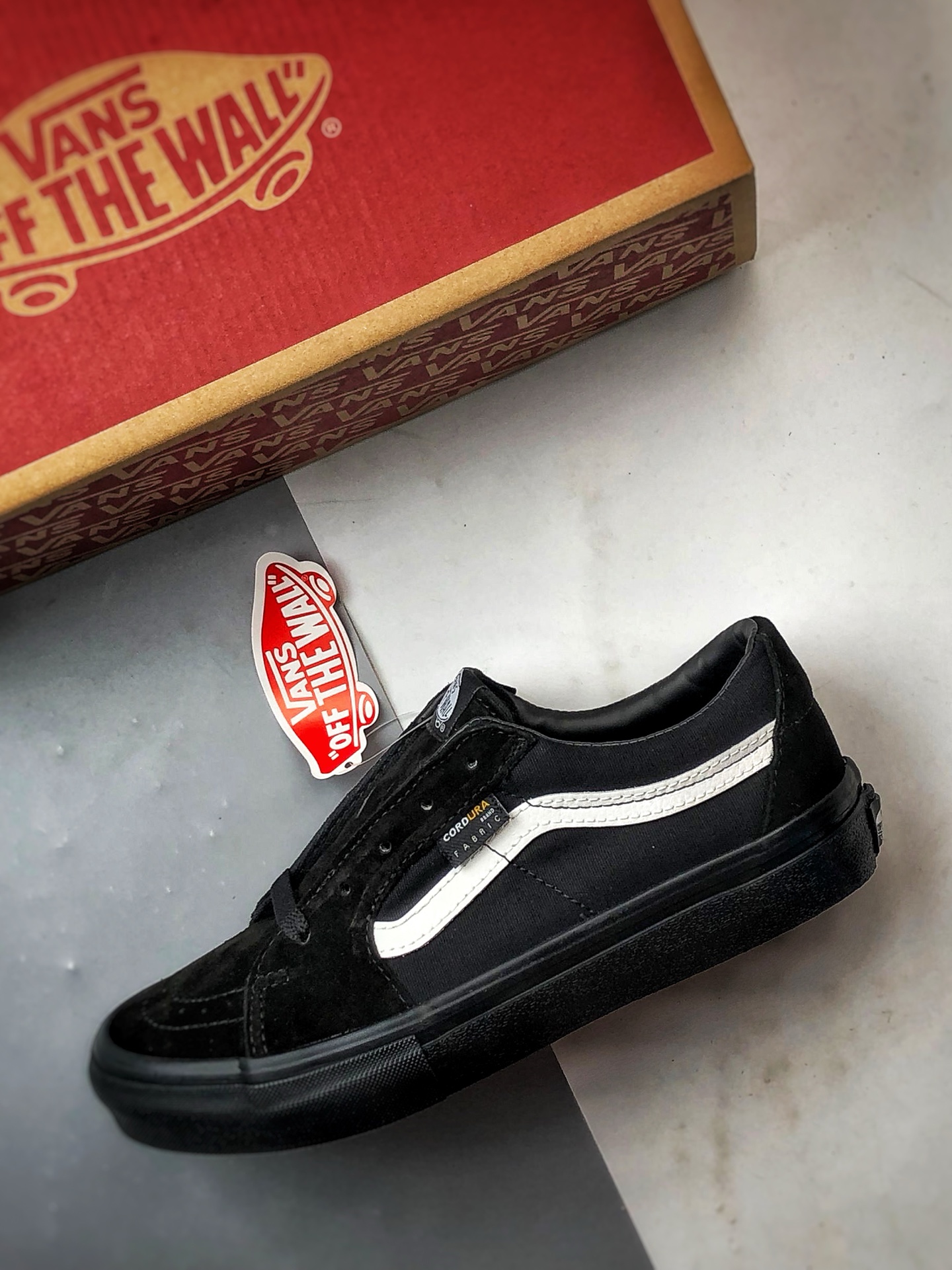 Vans Sk8-Low 黑武士 万斯官方 复古休闲硫化帆布鞋 VN0A5KXDBLA