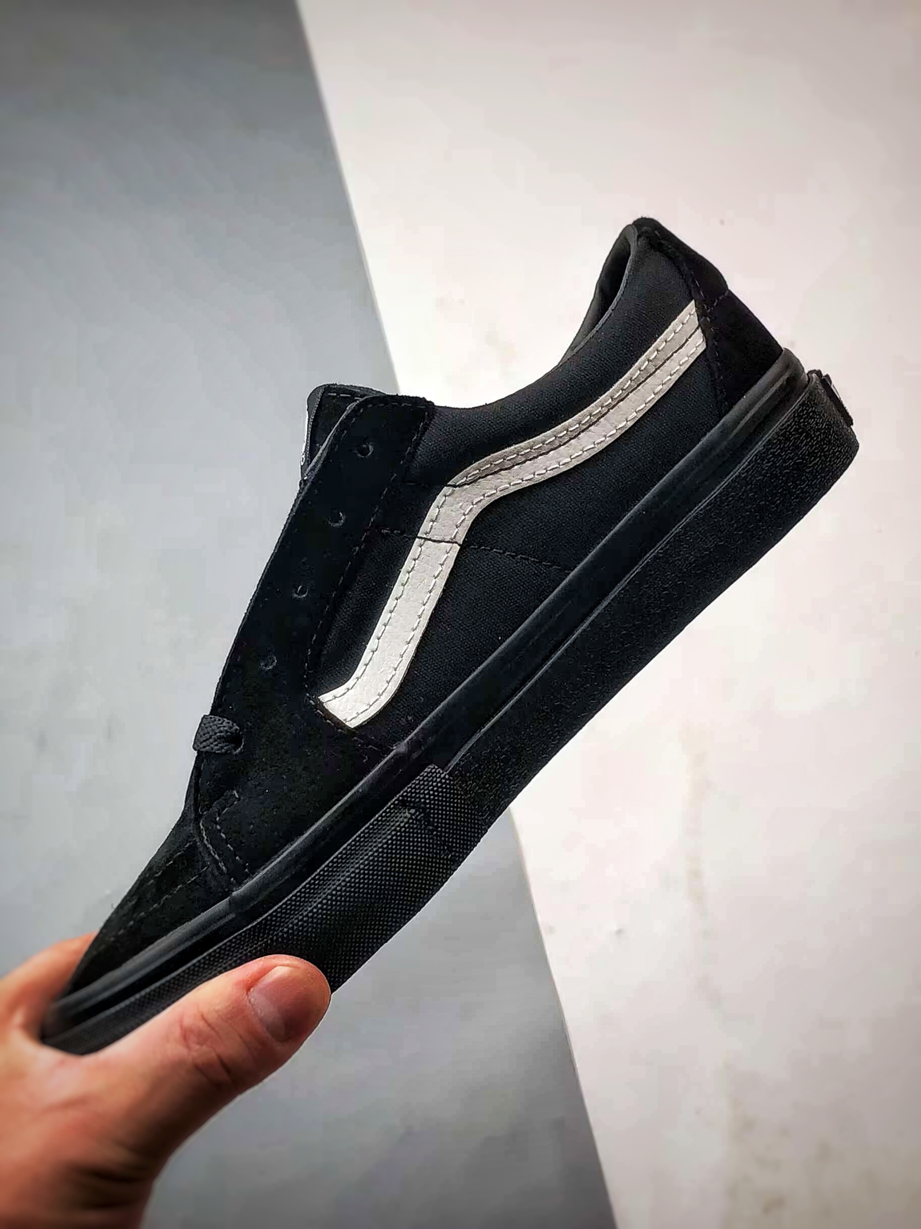 Vans Sk8-Low 黑武士 万斯官方 复古休闲硫化帆布鞋 VN0A5KXDBLA
