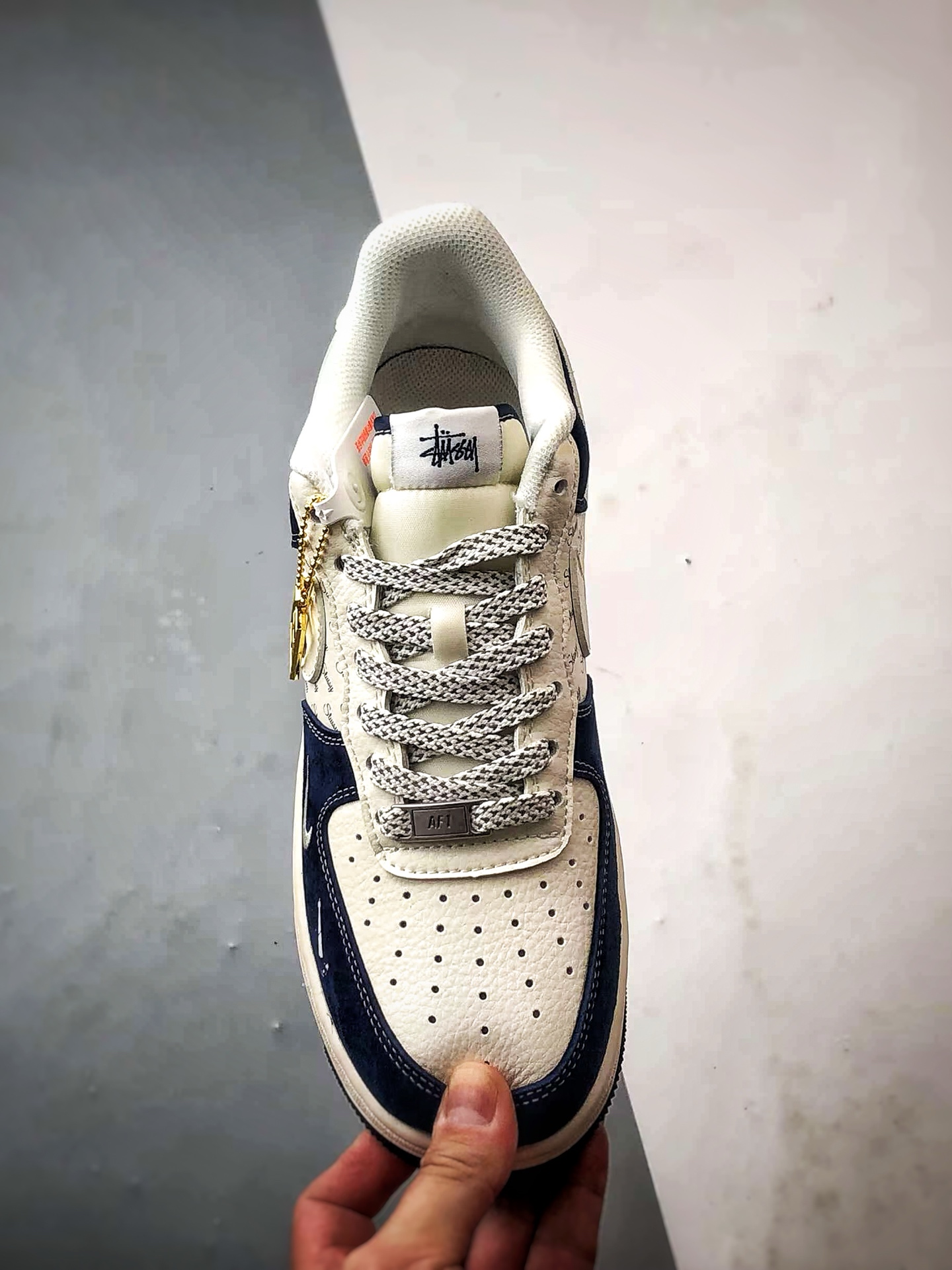 Stussy x Air Force 1 Low 白深蓝 SM6188-673