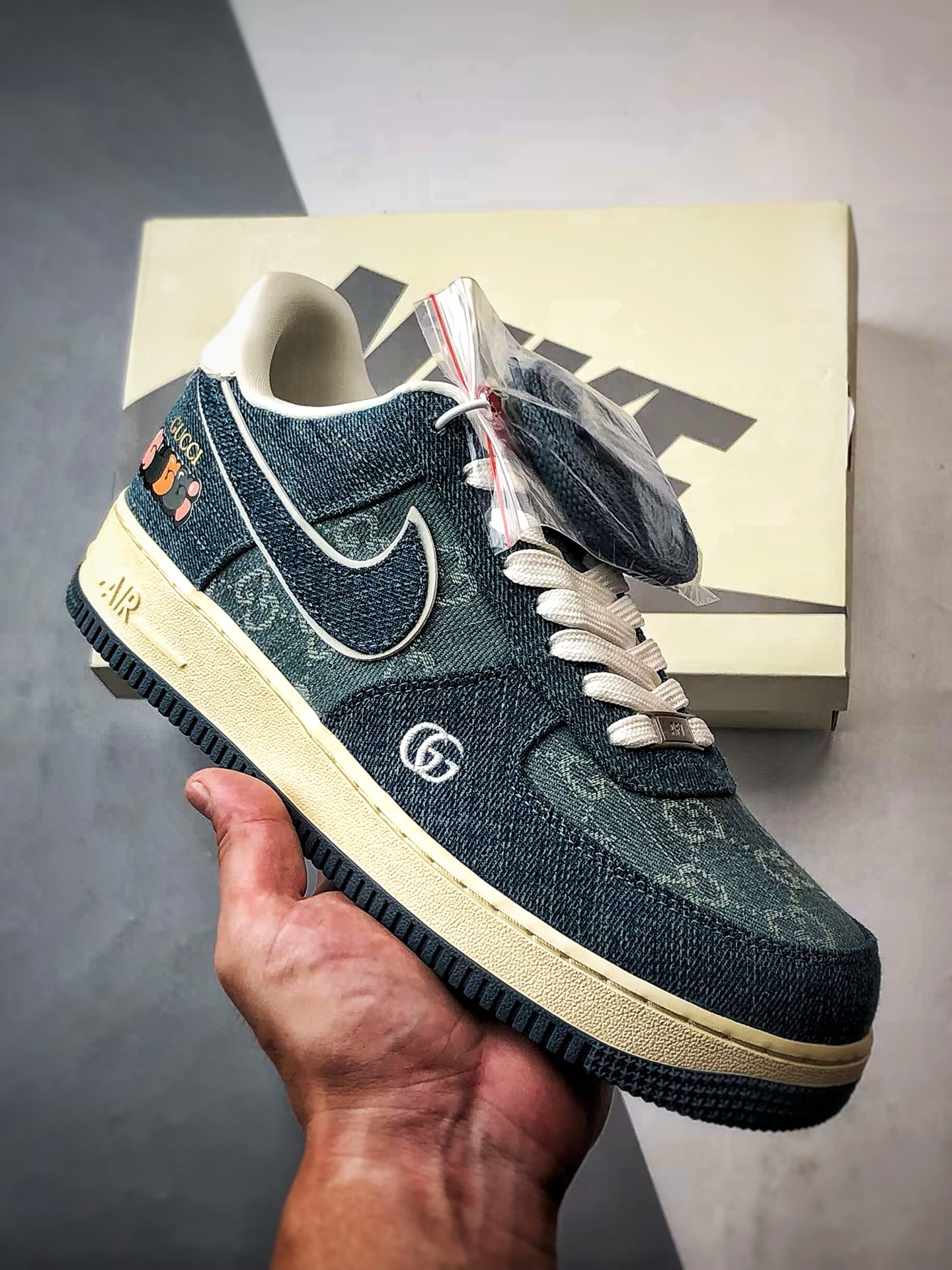 Gucci x Air Force 1 Low 印花蓝牛仔 SC0601-561