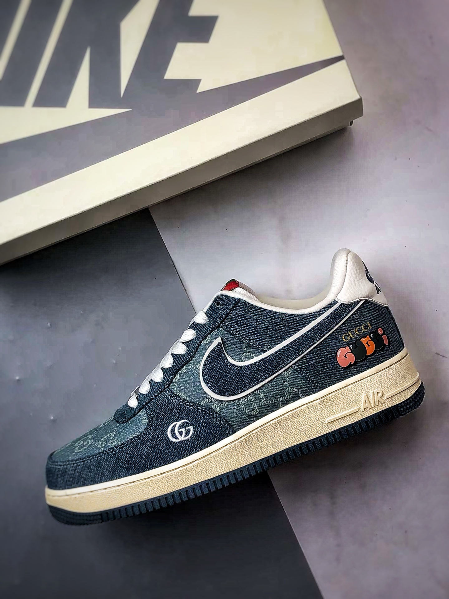 Gucci x Air Force 1 Low 印花蓝牛仔 SC0601-561