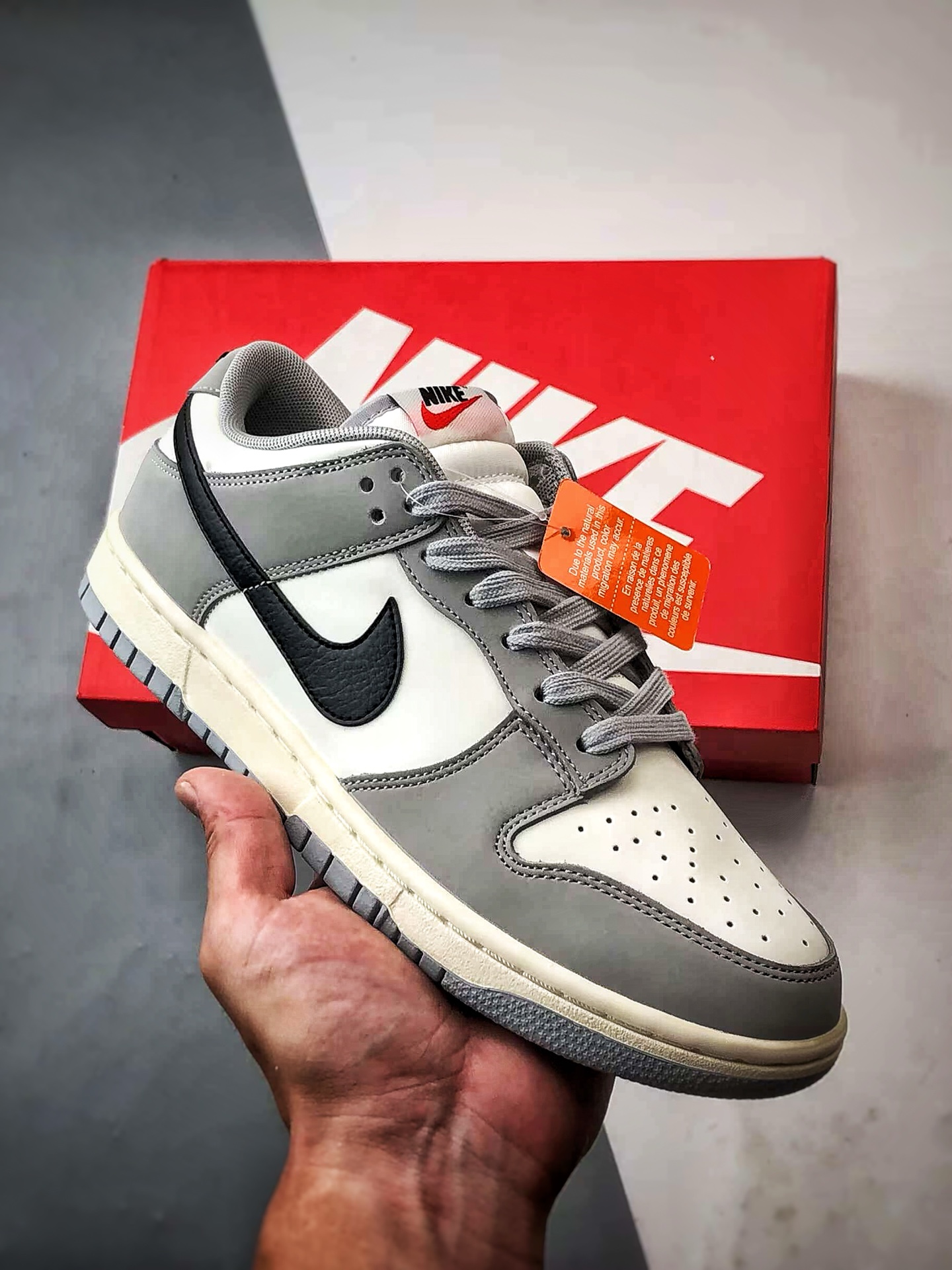 NK Dunk Low 灰白黑 低帮复古休闲运动滑板鞋 IB3079-101