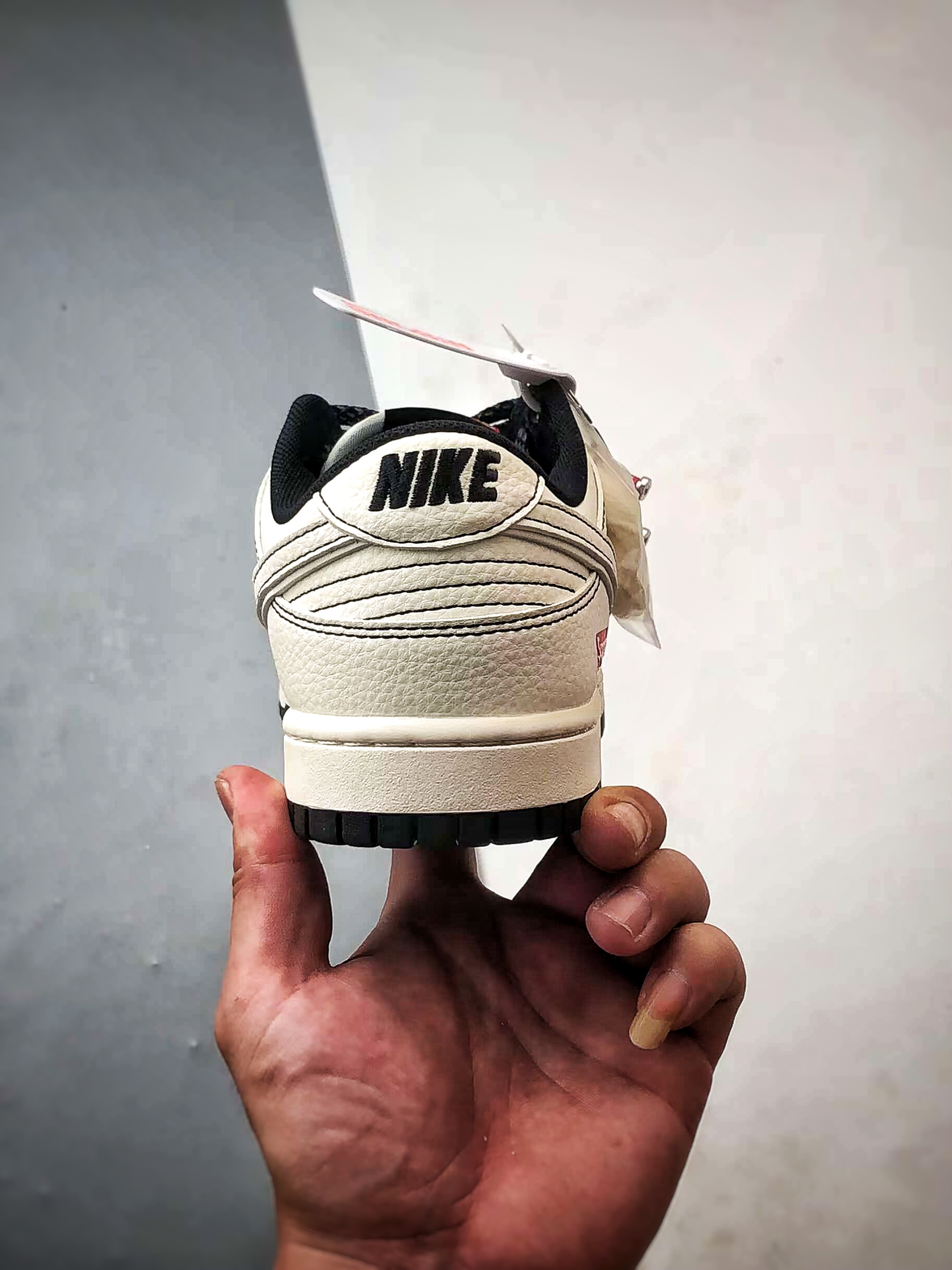 NK Dunk Low Retro ”DIY高端定制” Sup米白黑小红钩 低帮休闲运动板鞋 HH7518-098