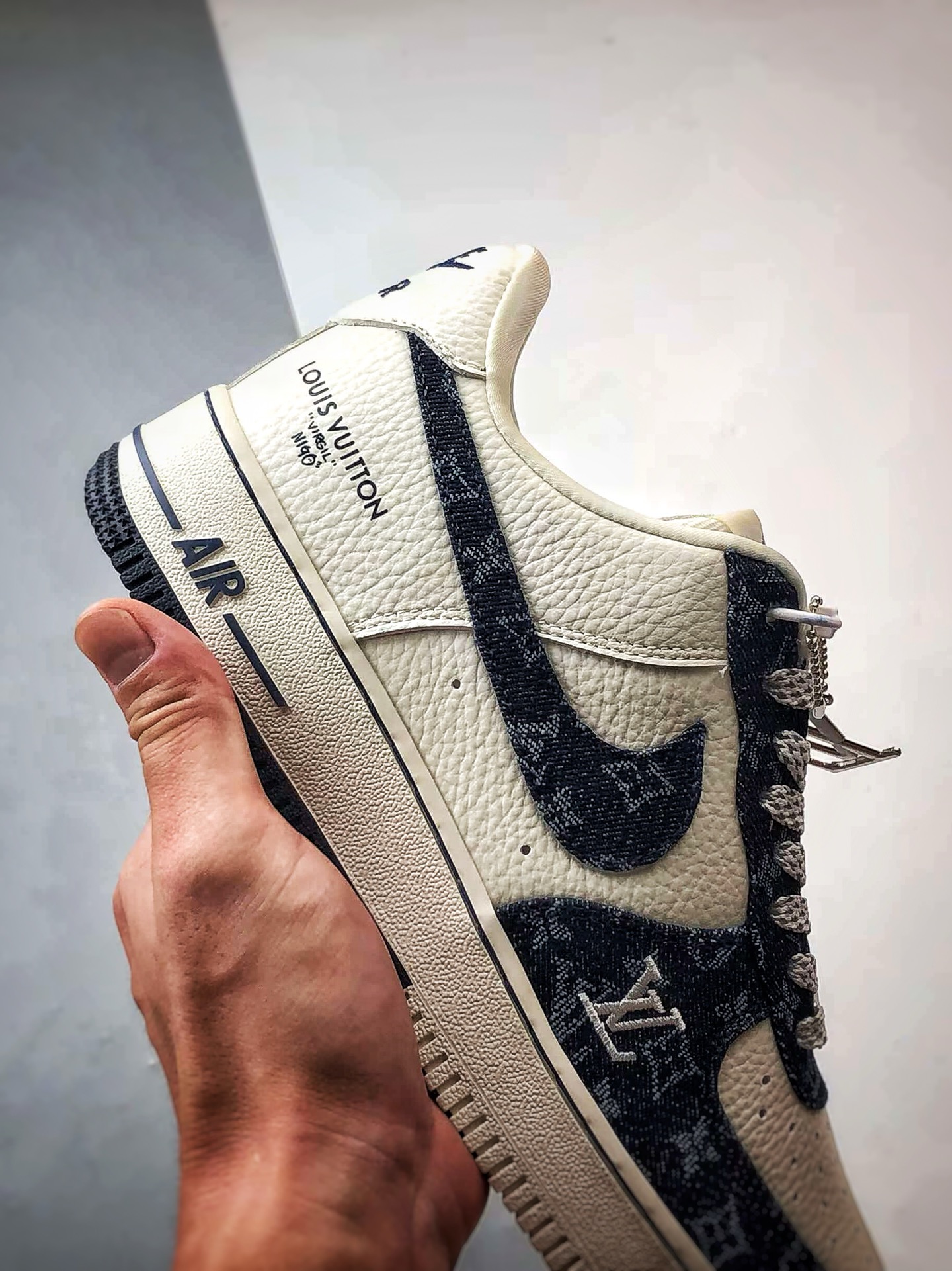 LV x Air Force 1 Low 白黑牛仔 SC0601-553