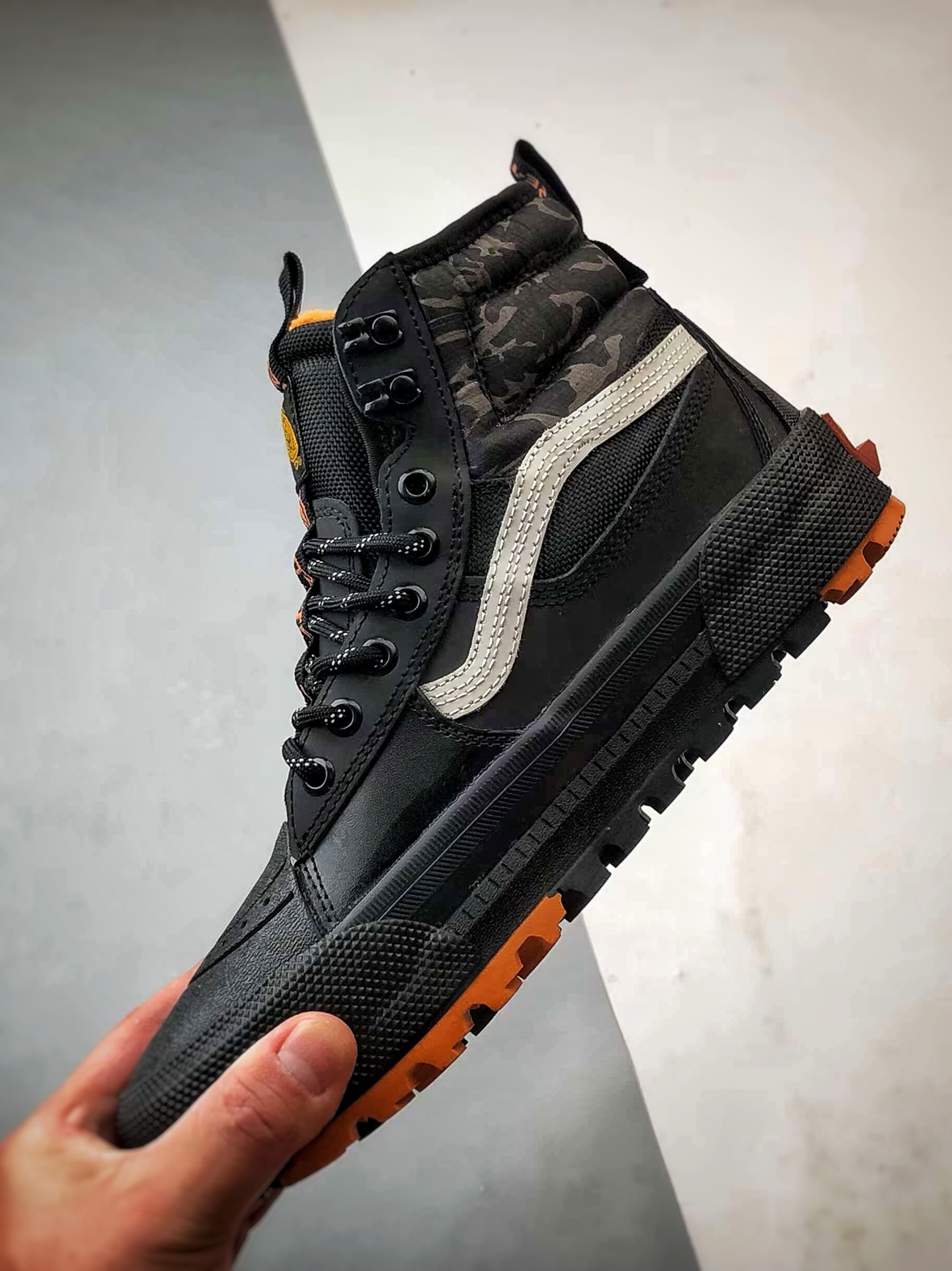 Vans SK8 Gore-Tex Mte-3 黑白橙 万斯官方新品 高帮越野户外靴