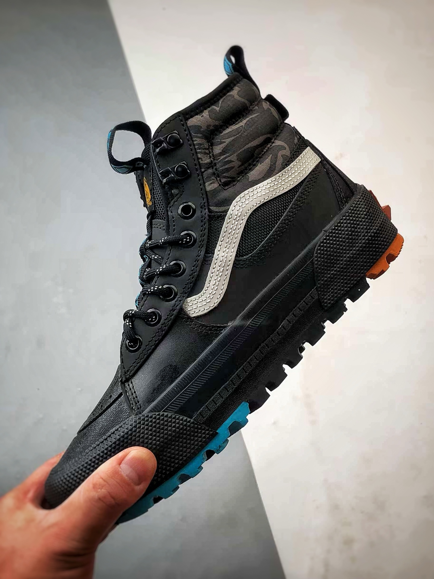 Vans SK8 Gore-Tex Mte-3 黑白蓝 万斯官方新品 高帮越野户外靴