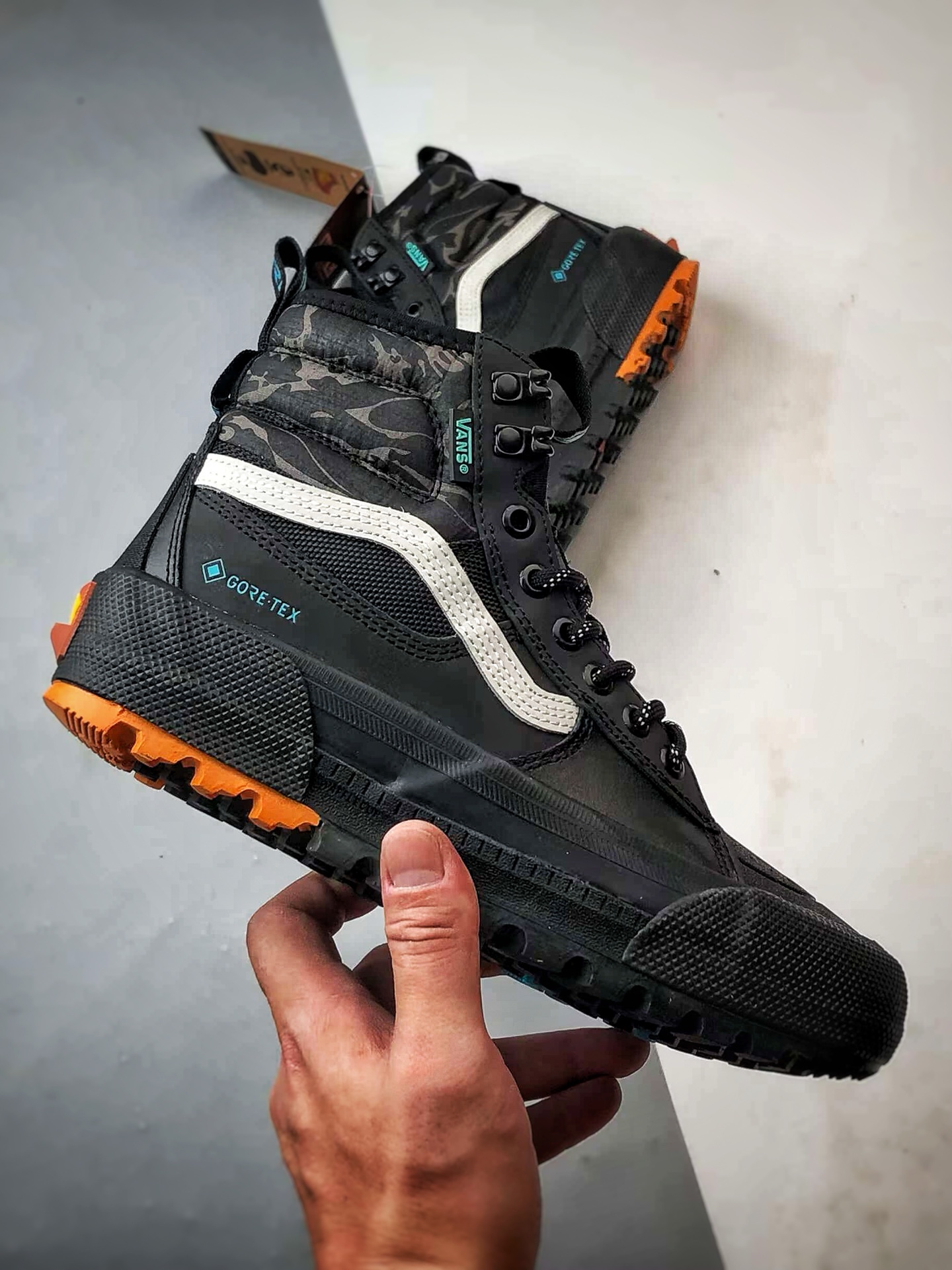 Vans SK8 Gore-Tex Mte-3 黑白蓝 万斯官方新品 高帮越野户外靴