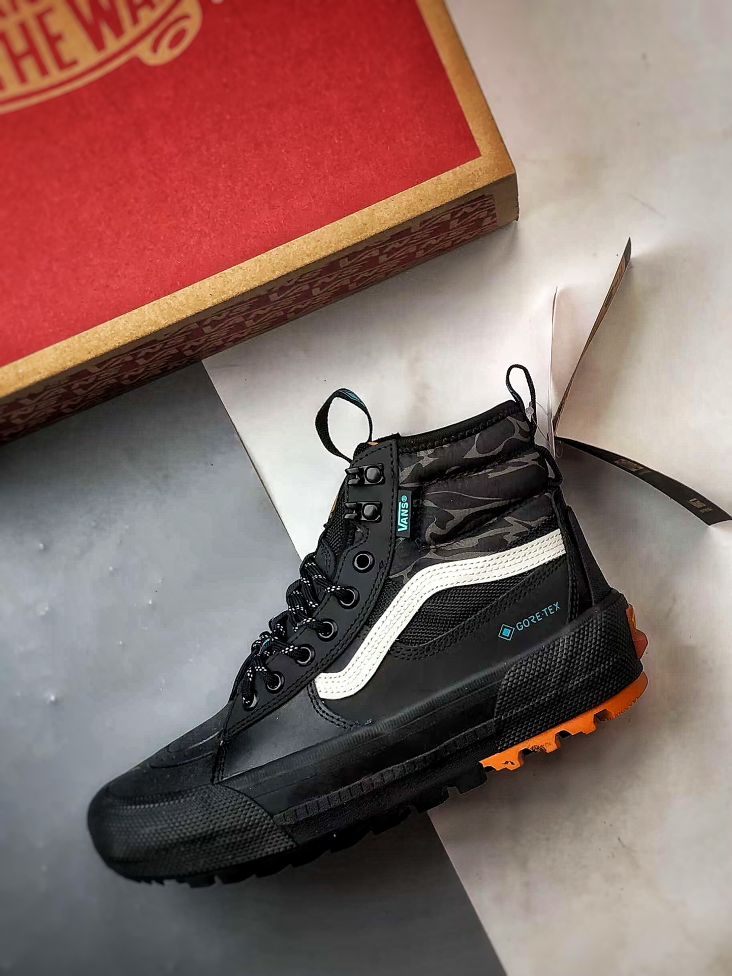 Vans SK8 Gore-Tex Mte-3 黑白蓝 万斯官方新品 高帮越野户外靴