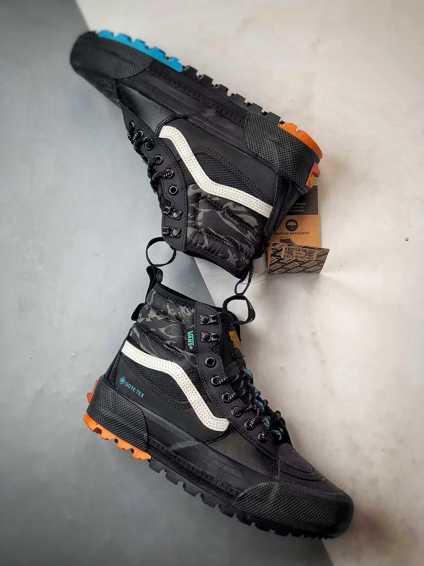 Vans SK8 Gore-Tex Mte-3 黑白蓝 万斯官方新品 高帮越野户外靴