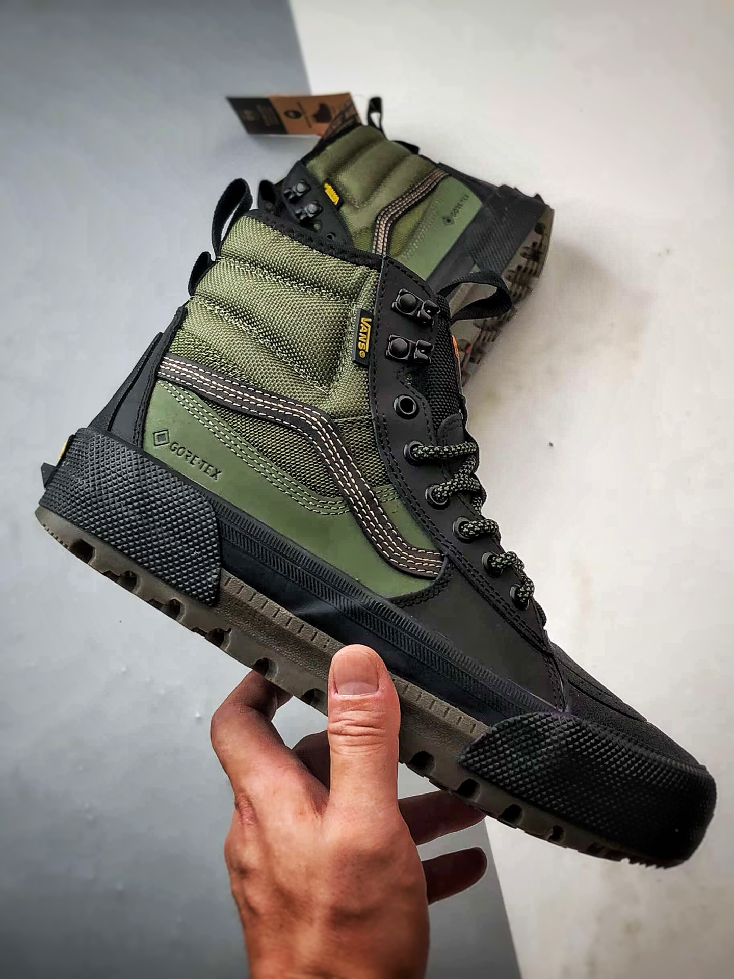 Vans SK8 Gore-Tex Mte-3 黑绿色 万斯官方新品 高帮越野户外靴