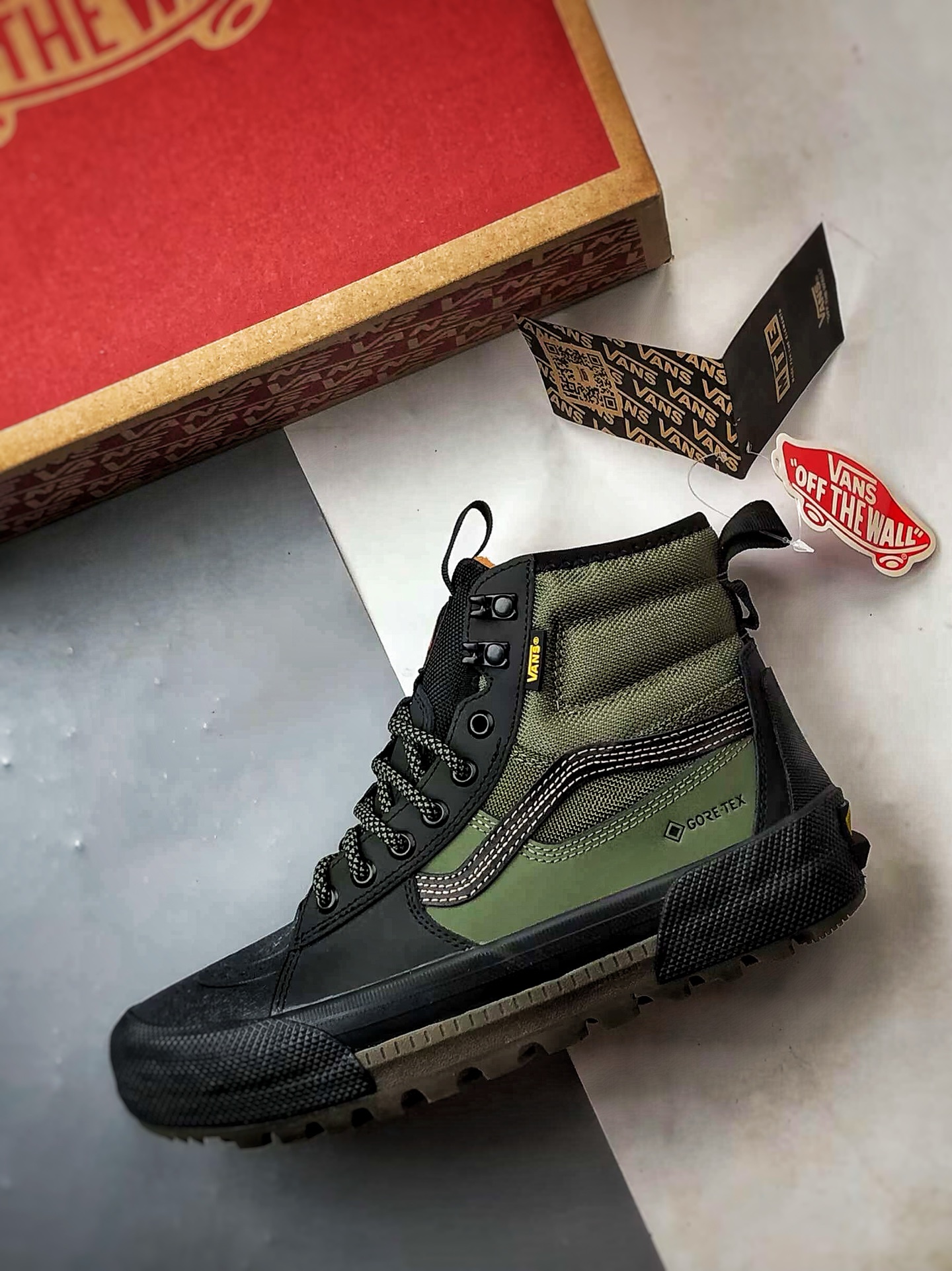 Vans SK8 Gore-Tex Mte-3 黑绿色 万斯官方新品 高帮越野户外靴