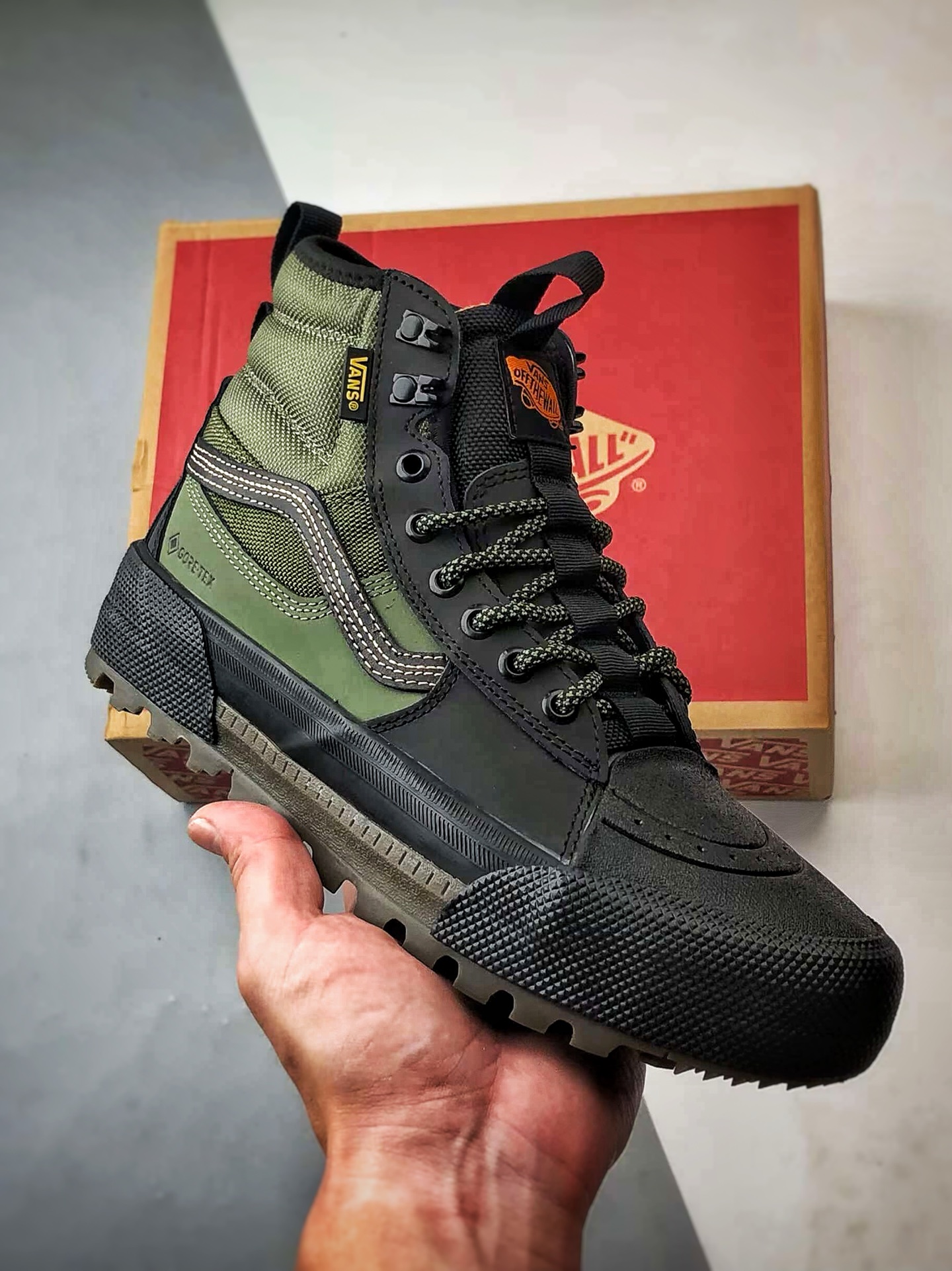 Vans SK8 Gore-Tex Mte-3 黑绿色 万斯官方新品 高帮越野户外靴