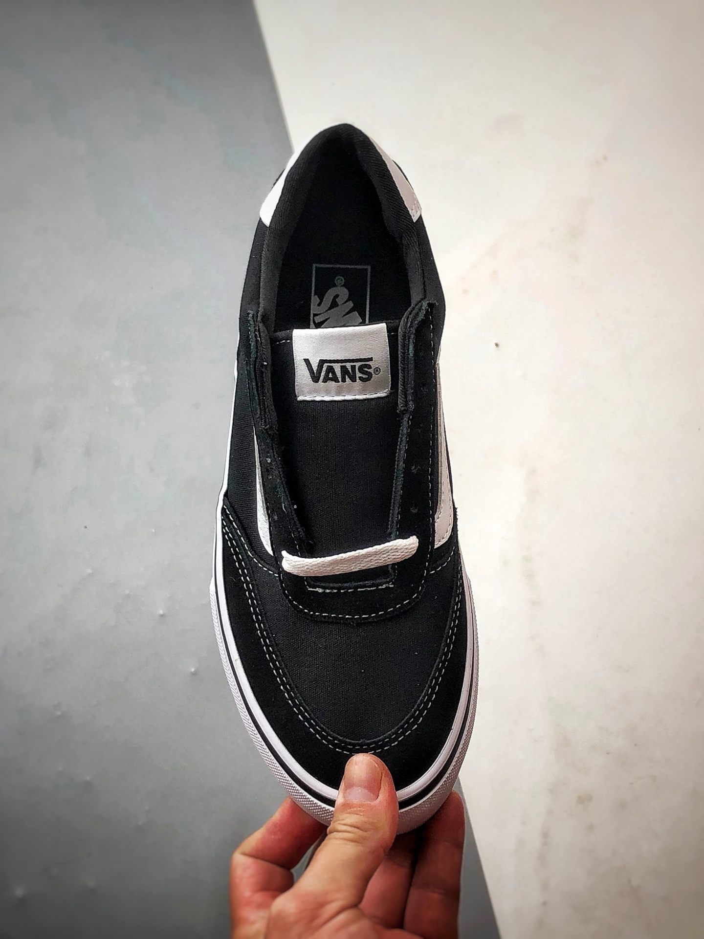 Vans Brooklyn LS 黑色 万斯官方 硫化简约复古板鞋 VN000D7QBA2