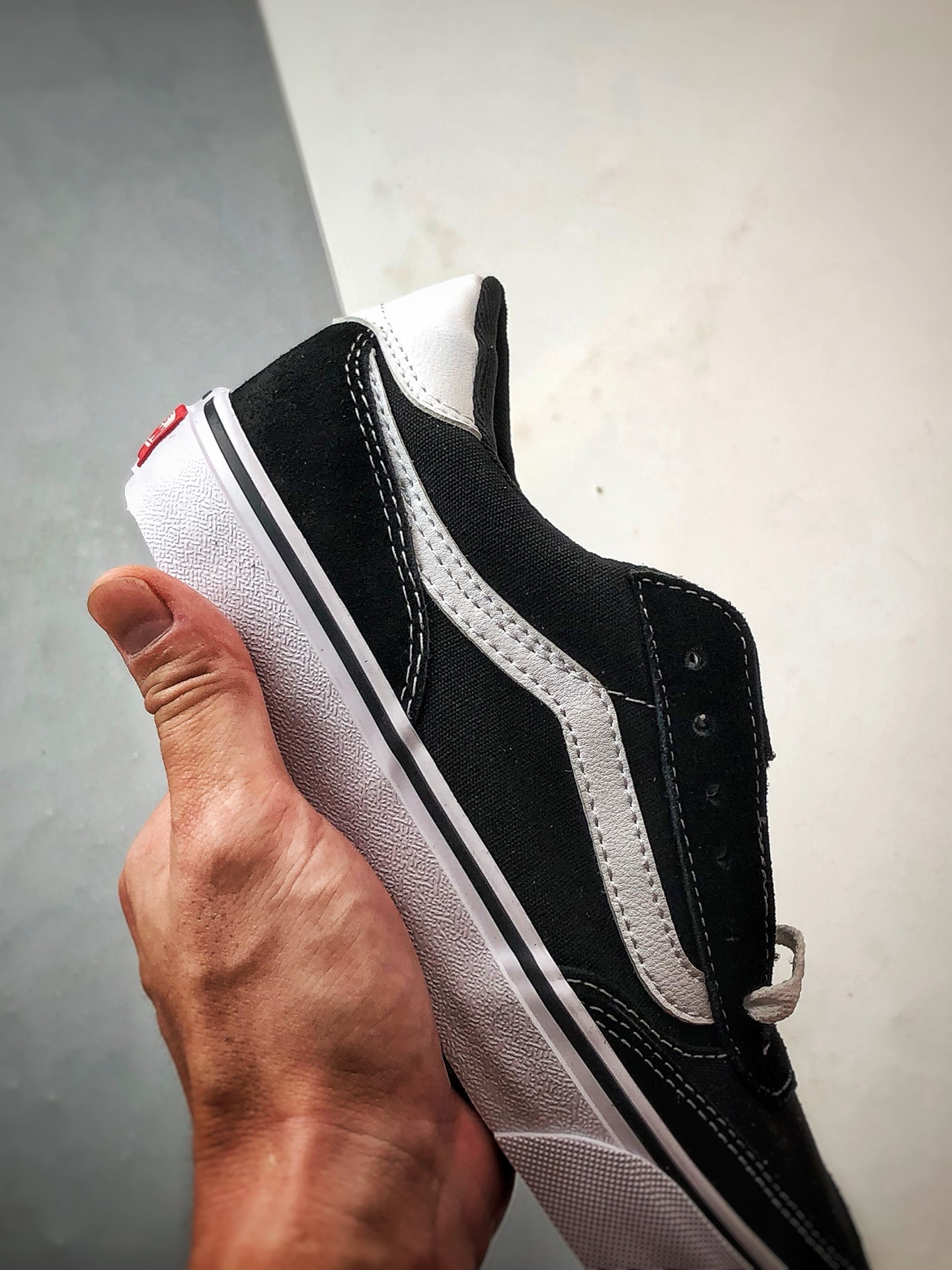 Vans Brooklyn LS 黑色 万斯官方 硫化简约复古板鞋 VN000D7QBA2