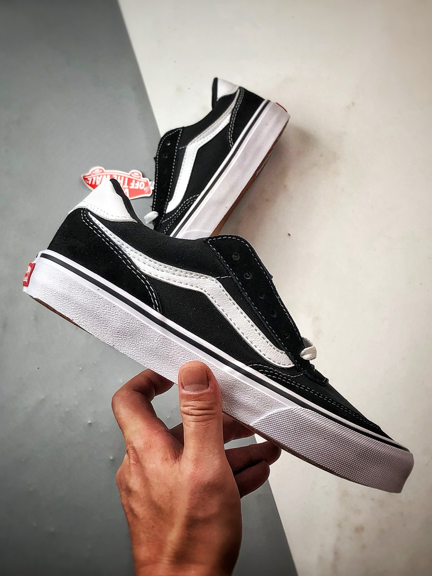 Vans Brooklyn LS 黑色 万斯官方 硫化简约复古板鞋 VN000D7QBA2