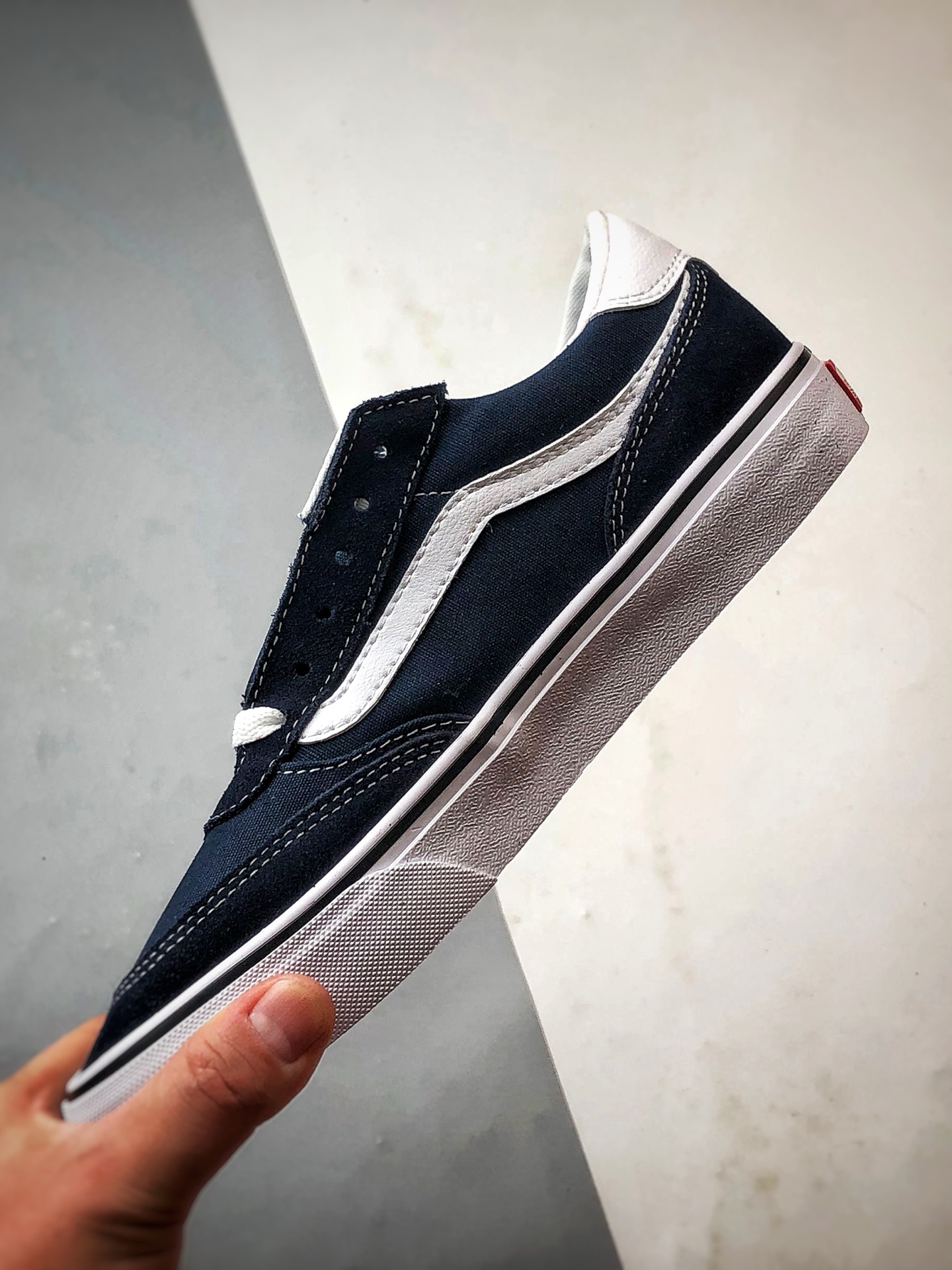Vans Brooklyn LS 蓝色 万斯官方 硫化简约复古板鞋 VN000D7QLKZ