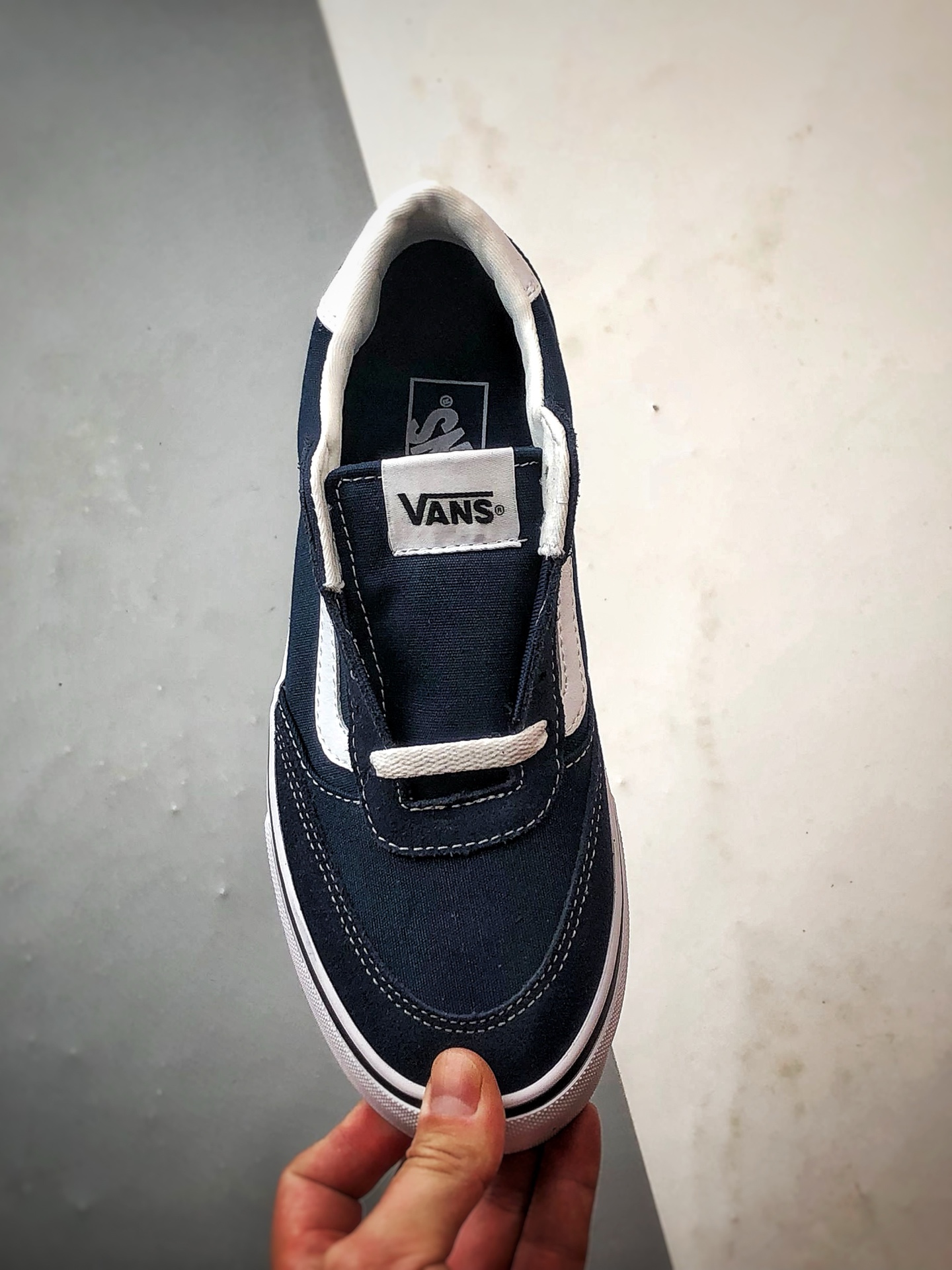 Vans Brooklyn LS 蓝色 万斯官方 硫化简约复古板鞋 VN000D7QLKZ