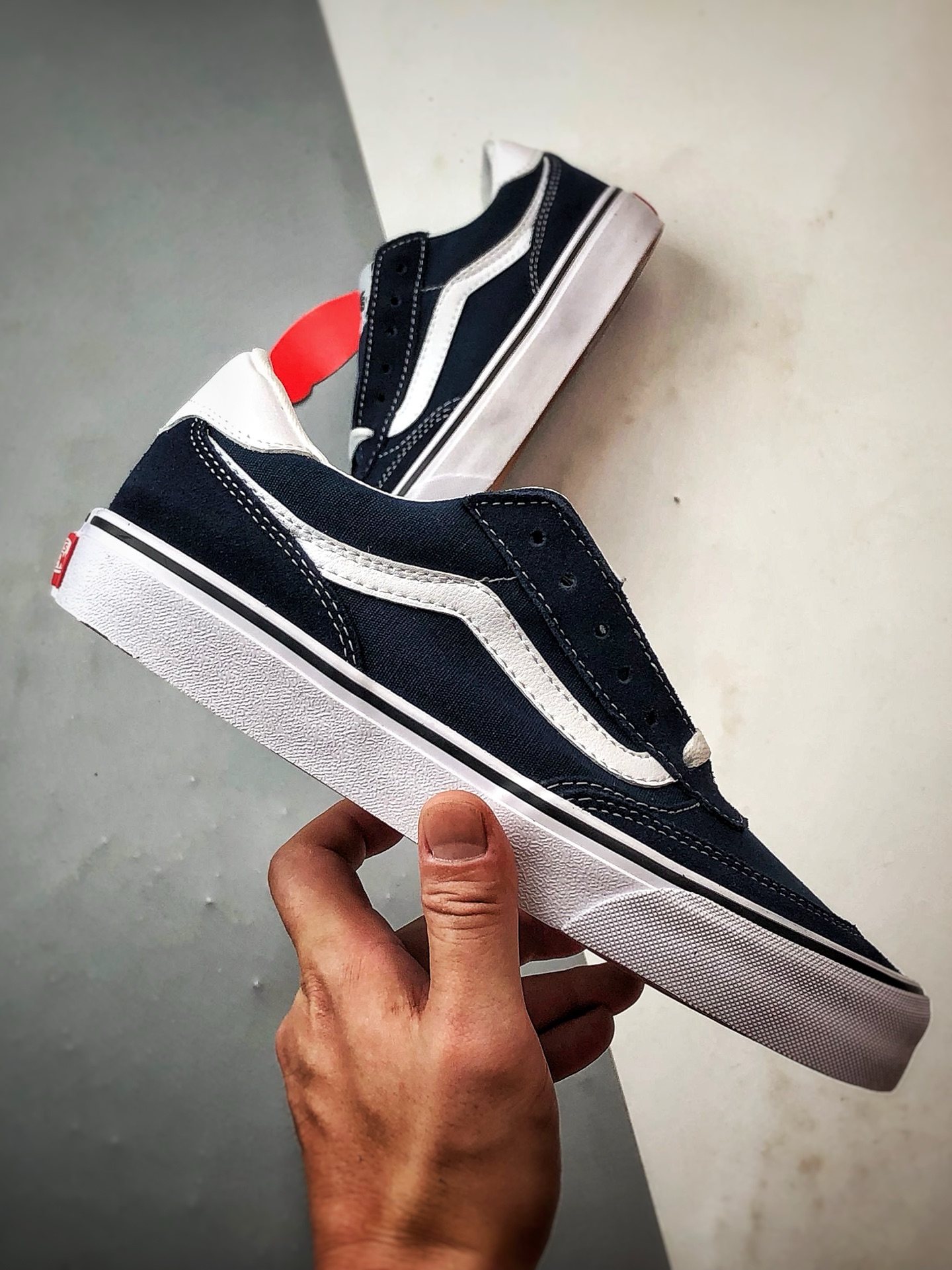 Vans Brooklyn LS 蓝色 万斯官方 硫化简约复古板鞋 VN000D7QLKZ