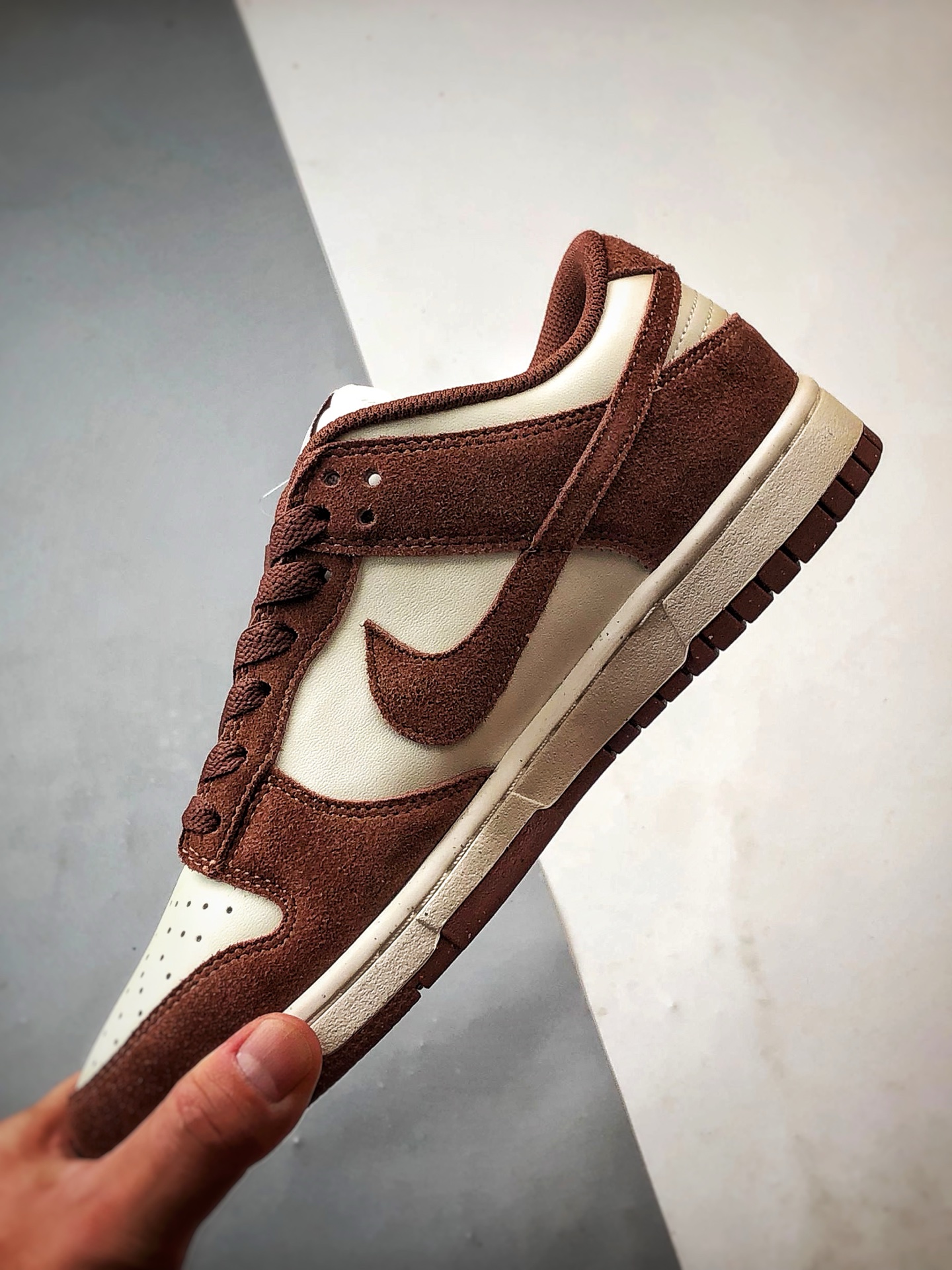 性价比触顶 同价区间无对手 NK Dunk Low 白褐色 低帮复古休闲运动滑板鞋 HJ7673-001