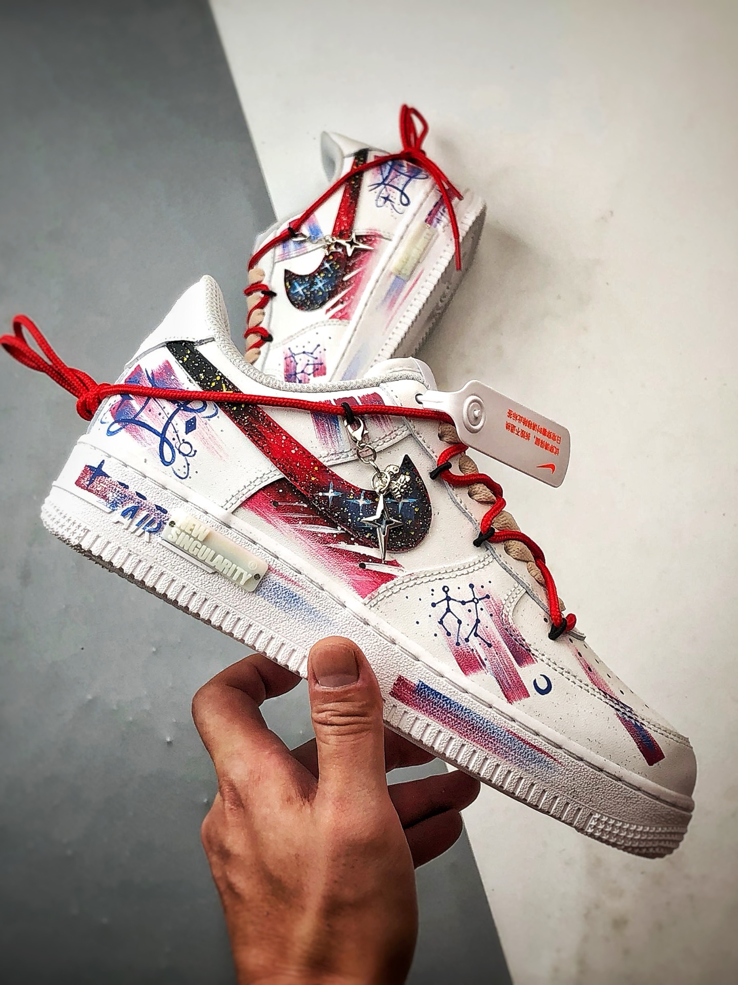 Air Force 1 '07 Low 双子座解构 十二星座手绘涂鸦系列 空军一号定制板鞋 521-621