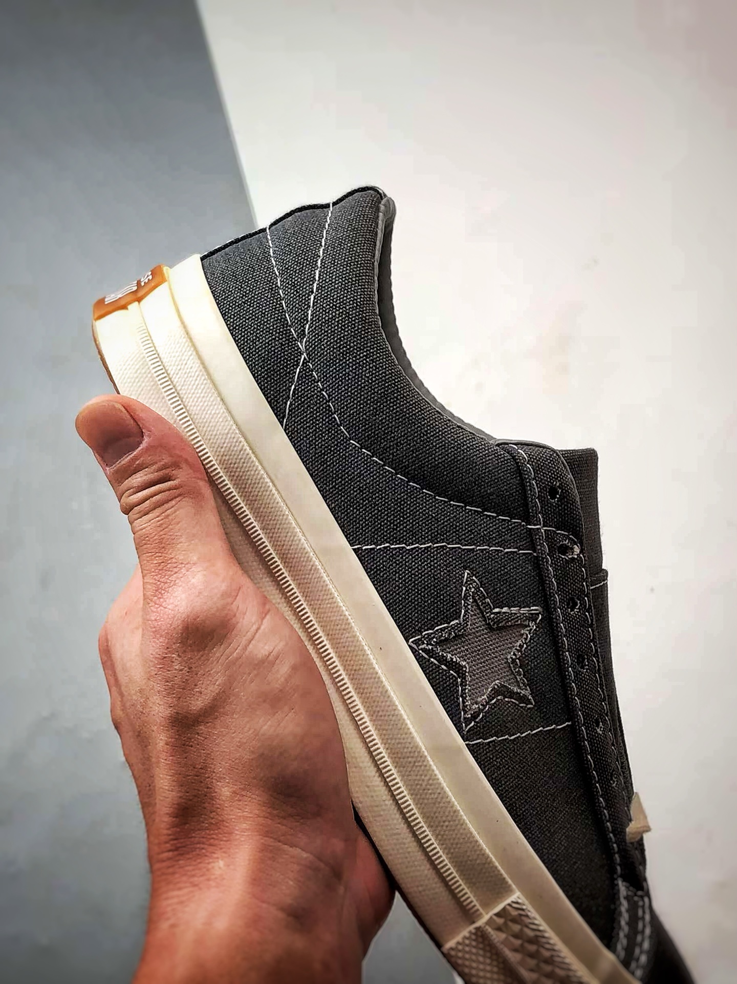 170 Converse One Star 黑灰 匡威木村一星复古休闲滑板鞋 164360C
