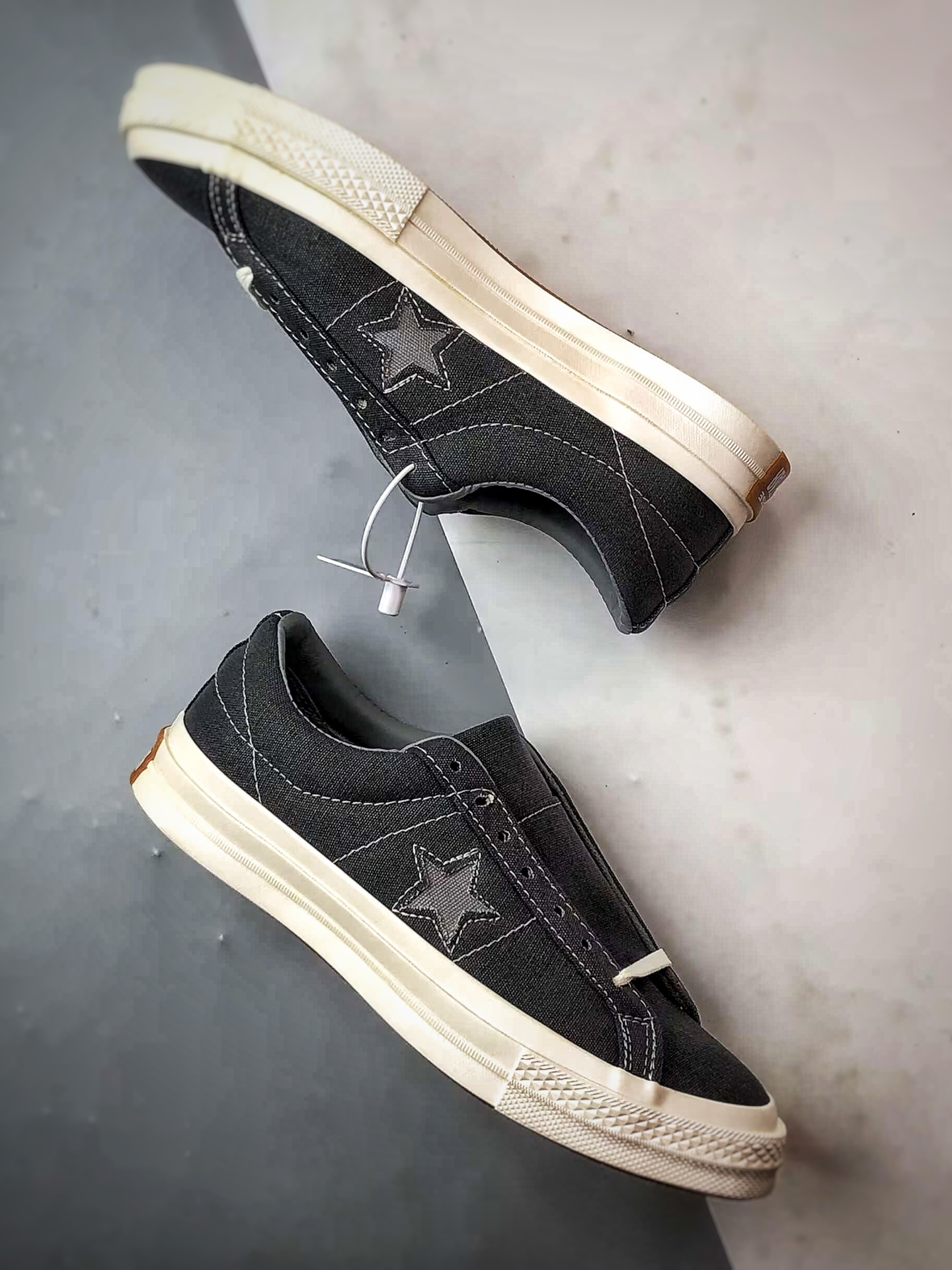 170 Converse One Star 黑灰 匡威木村一星复古休闲滑板鞋 164360C