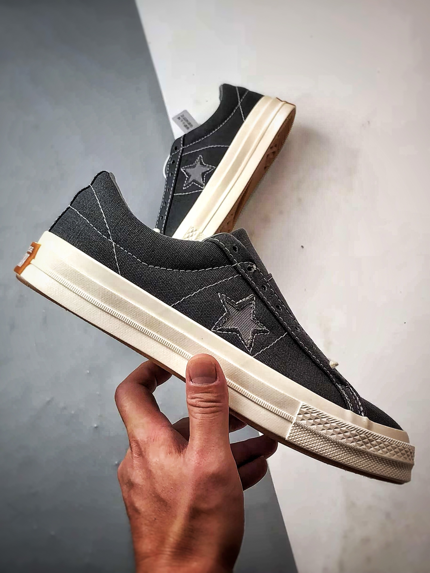 170 Converse One Star 黑灰 匡威木村一星复古休闲滑板鞋 164360C