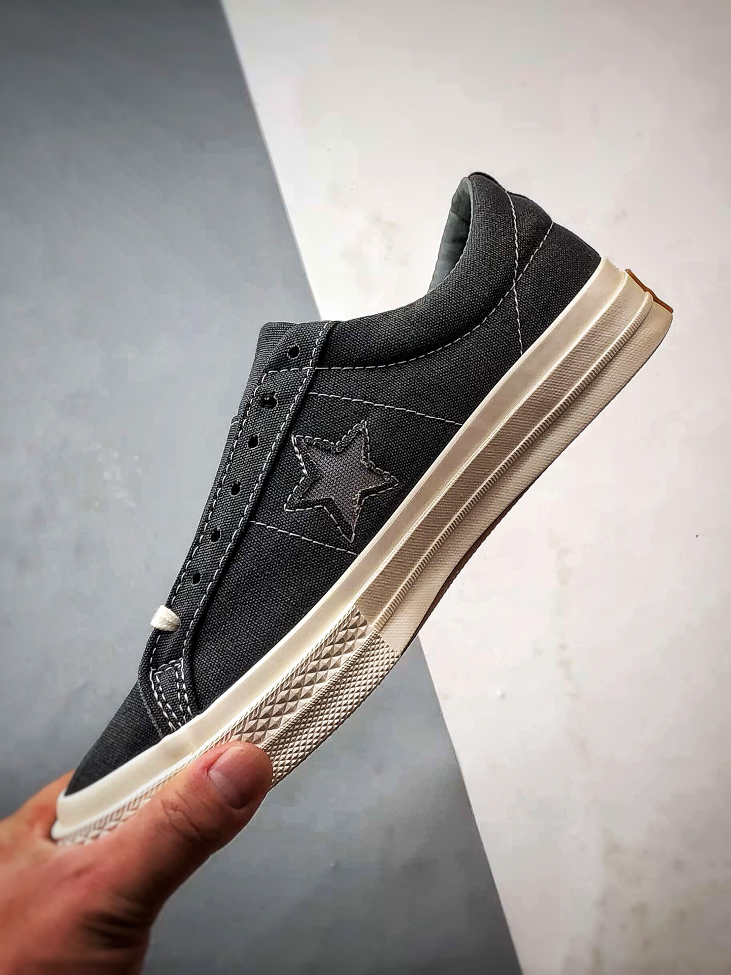 170 Converse One Star 黑灰 匡威木村一星复古休闲滑板鞋 164360C