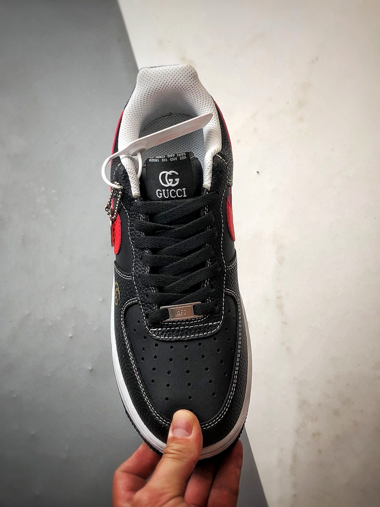 280 Gucci x Air Force 1 Low 黑红紫尾 AH8462-001