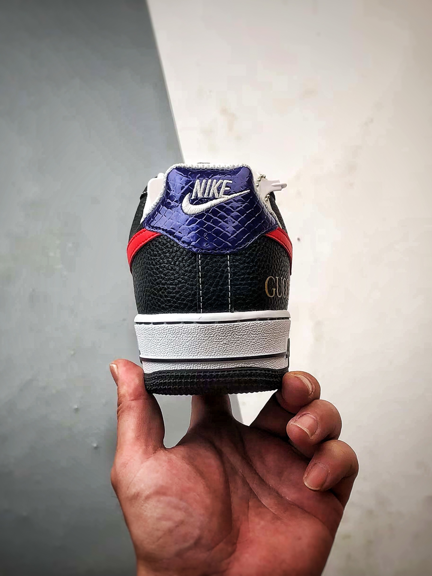 280 Gucci x Air Force 1 Low 黑红紫尾 AH8462-001