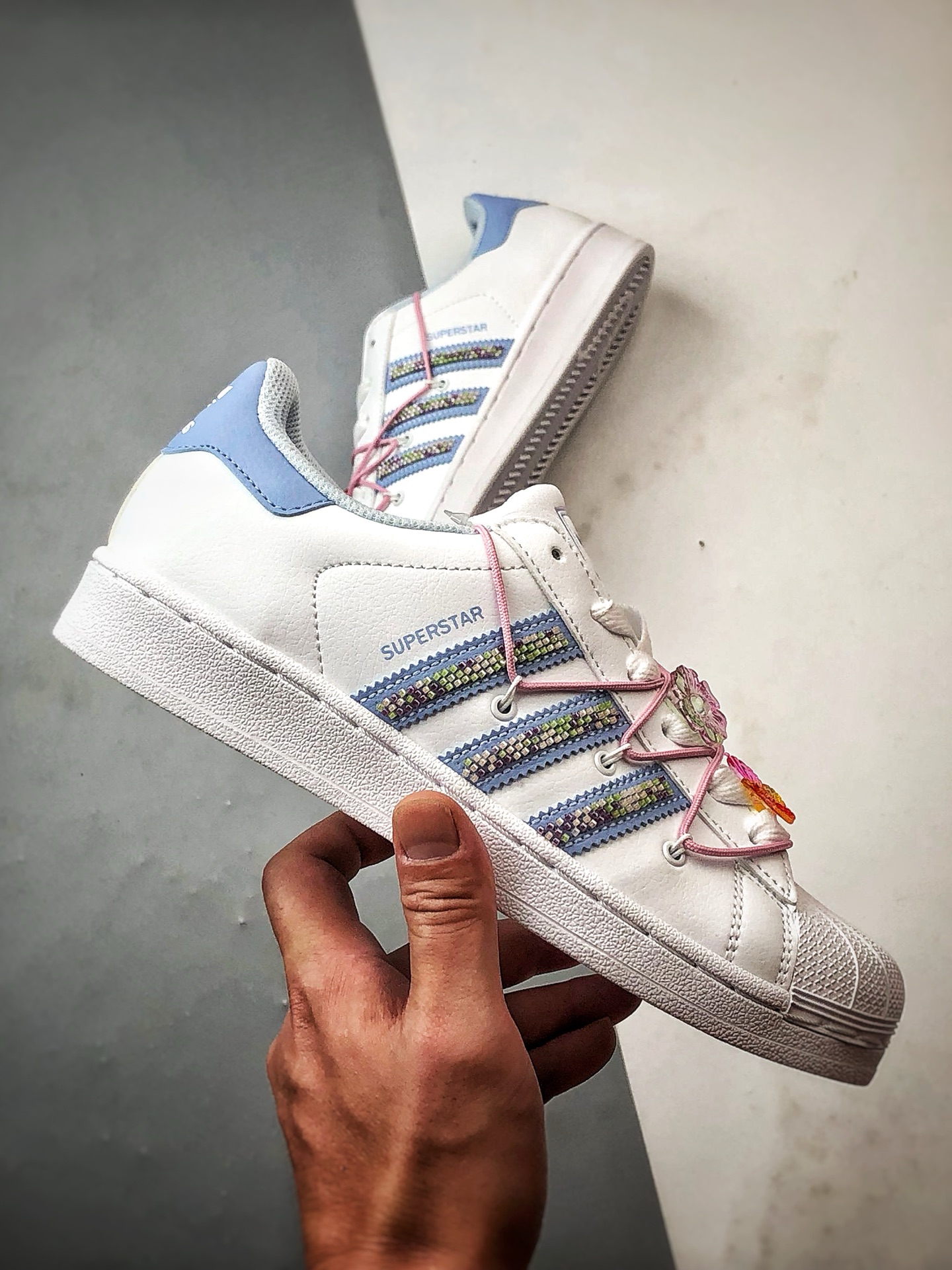 200 AD Originals Superstar 2 白蓝解构贝壳头 JR1332