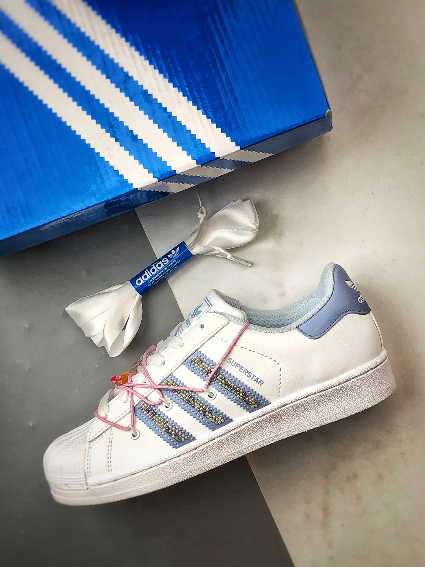 200 AD Originals Superstar 2 白蓝解构贝壳头 JR1332