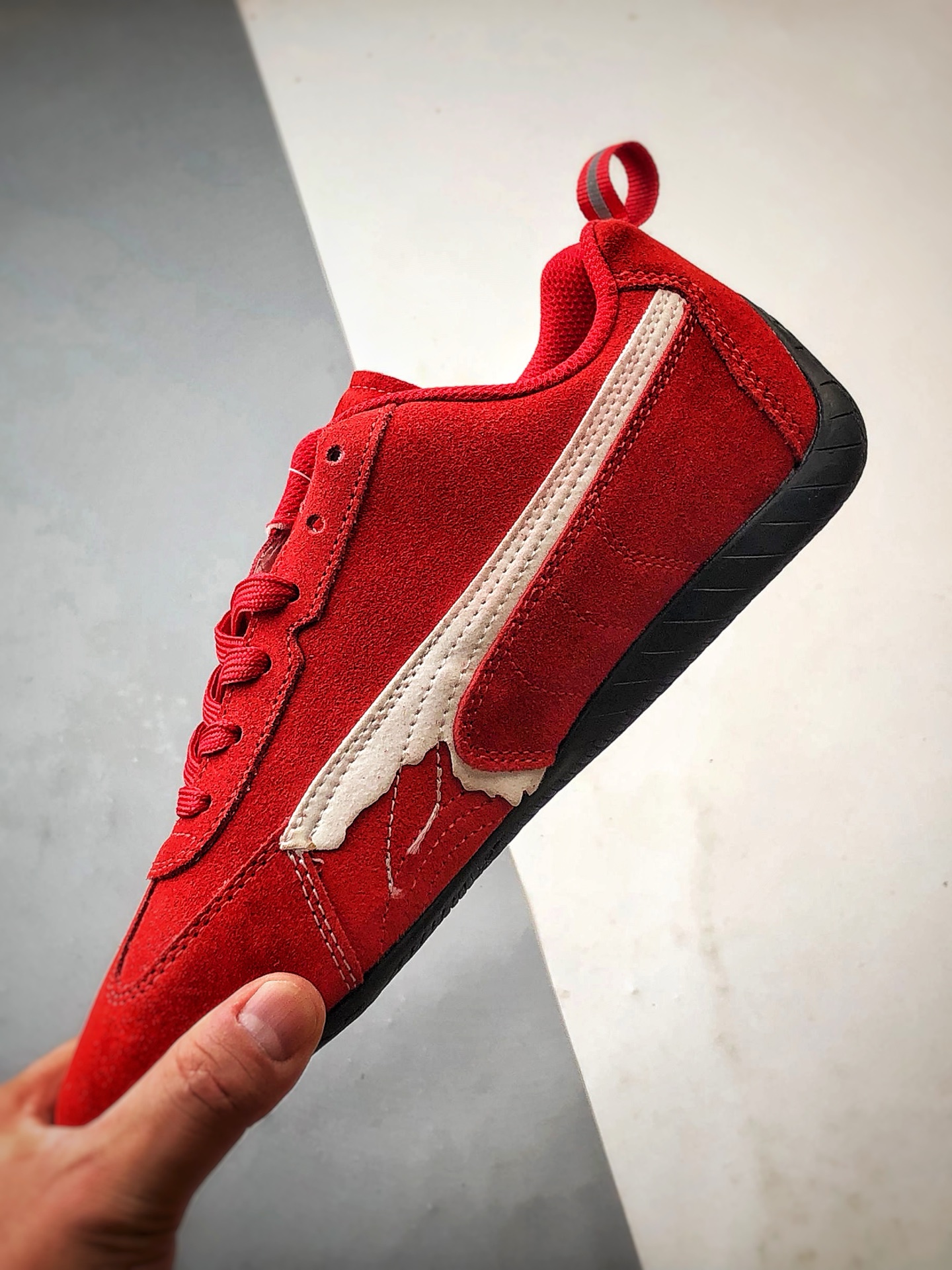 180 Blcg x Puma Speedcet 红白 巴黎联名彪马低帮复古运动休闲赛车跑鞋 406519-02