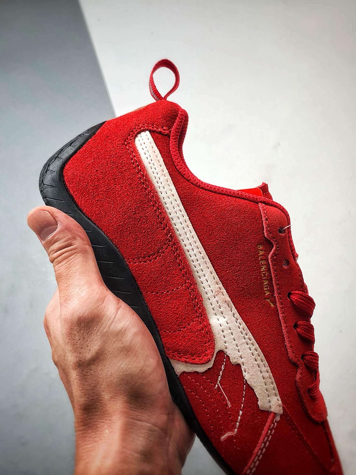 180 Blcg x Puma Speedcet 红白 巴黎联名彪马低帮复古运动休闲赛车跑鞋 406519-02